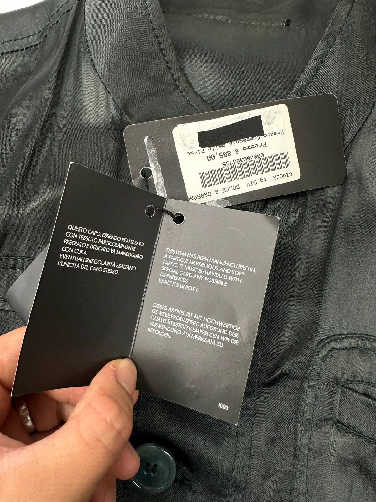 Dolce & Gabbana Dolce & Gabbana Super Light Dark Green Cargo Flight Jacket Size US S / EU 44-46 / 1 - 14 Thumbnail
