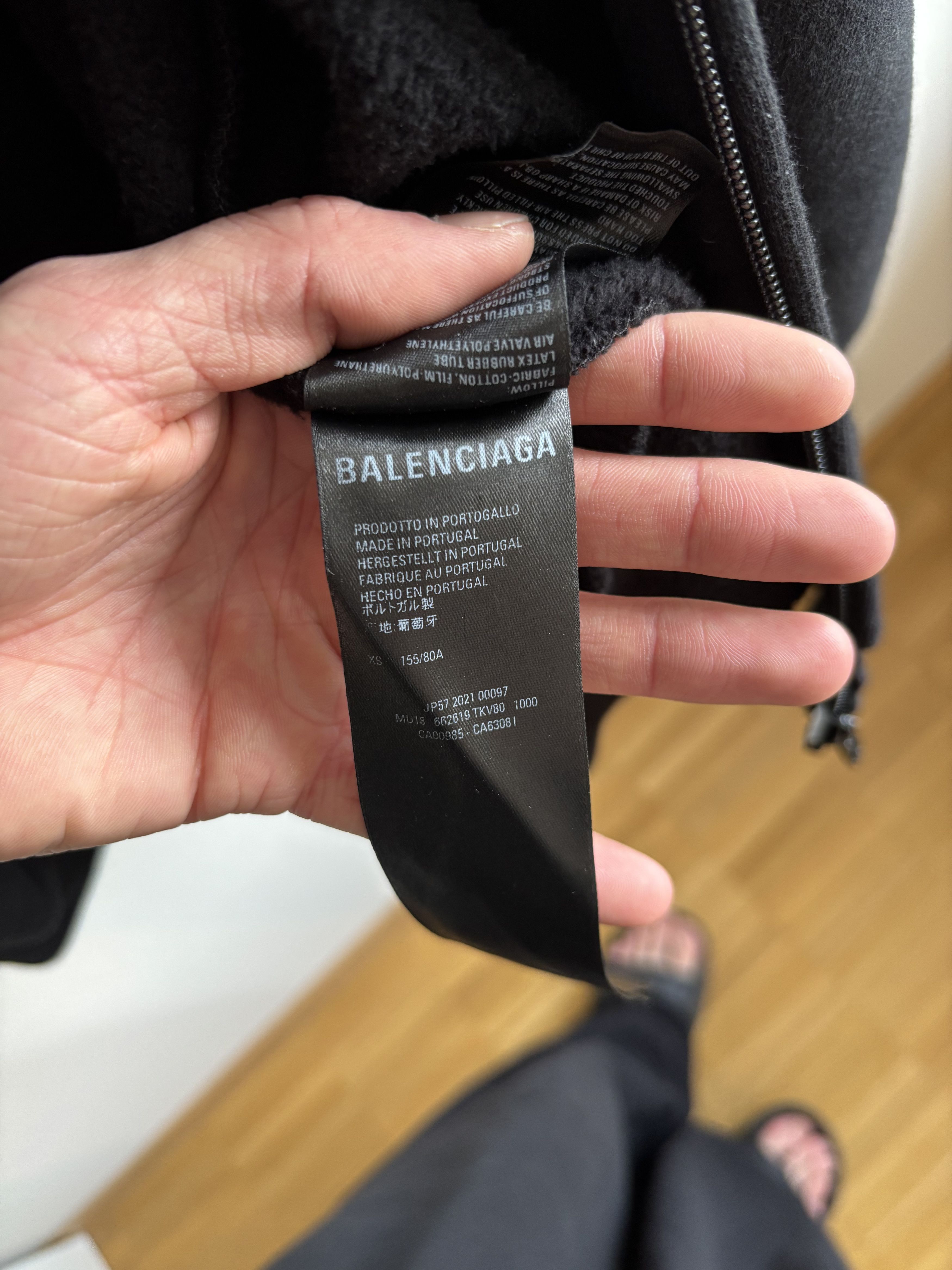 Balenciaga Balenciaga AW21 Inflatable Pillow Zip-Up Hoodie Size US XS / EU 42 / 0 - 4 Thumbnail