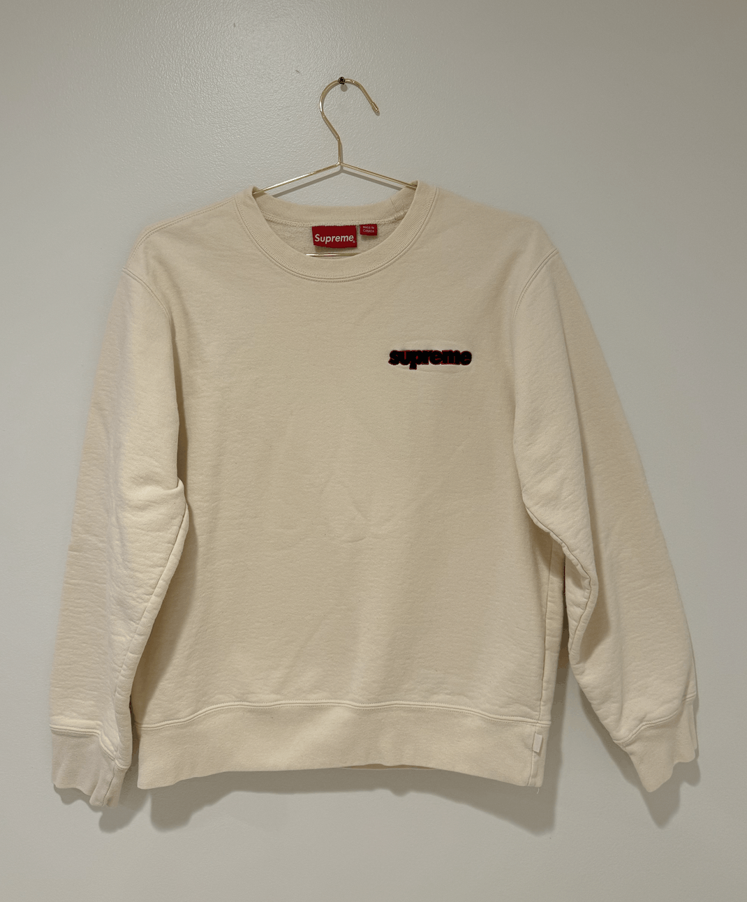 Supreme Supreme Connect Crewneck Sweatshirt 'Natural' Size US M / EU 48-50 / 2 - 2 Thumbnail