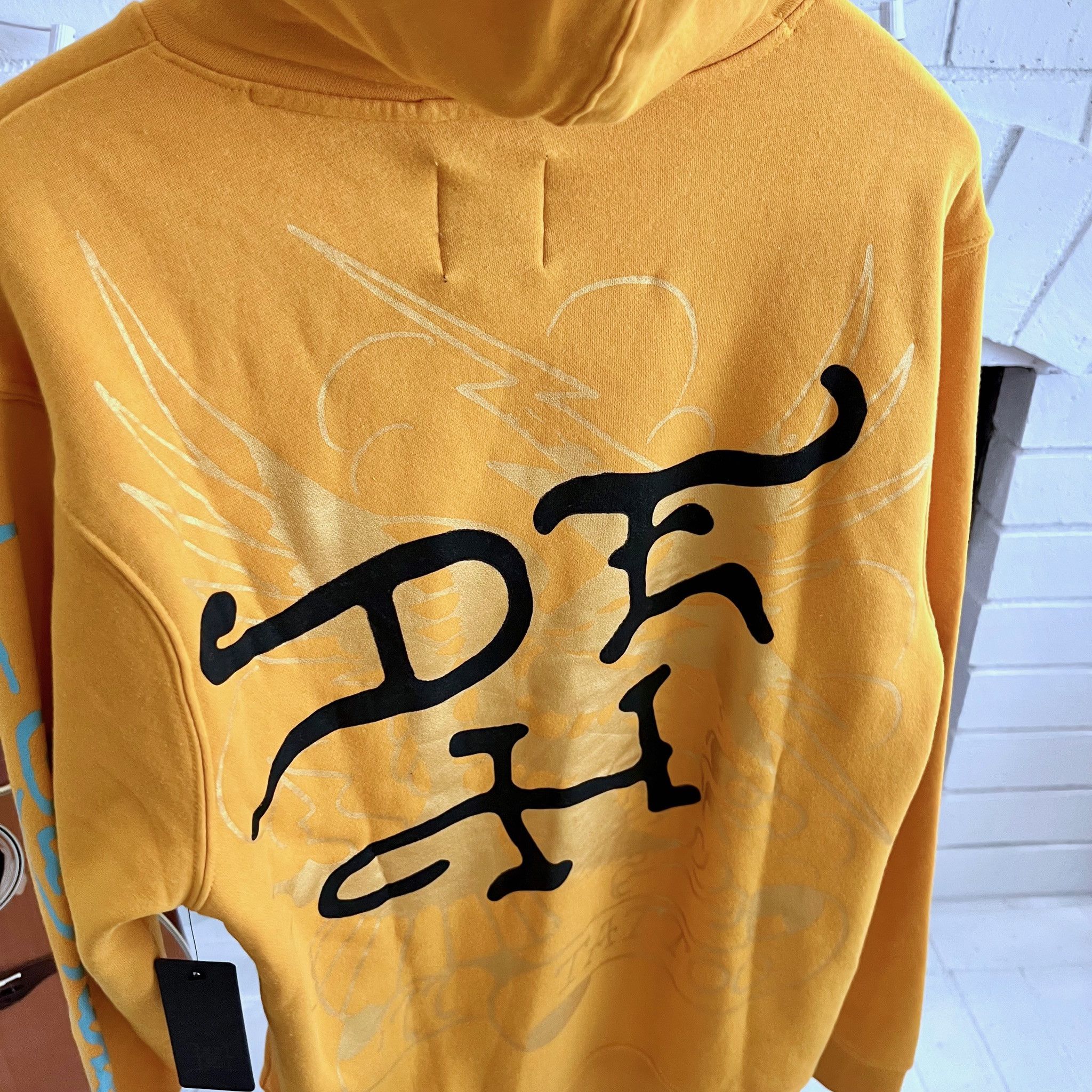 Ed Hardy Don Ed Hardy Black Panther Logo Yellow Hoodie - Large Size US L / EU 52-54 / 3 - 3 Thumbnail