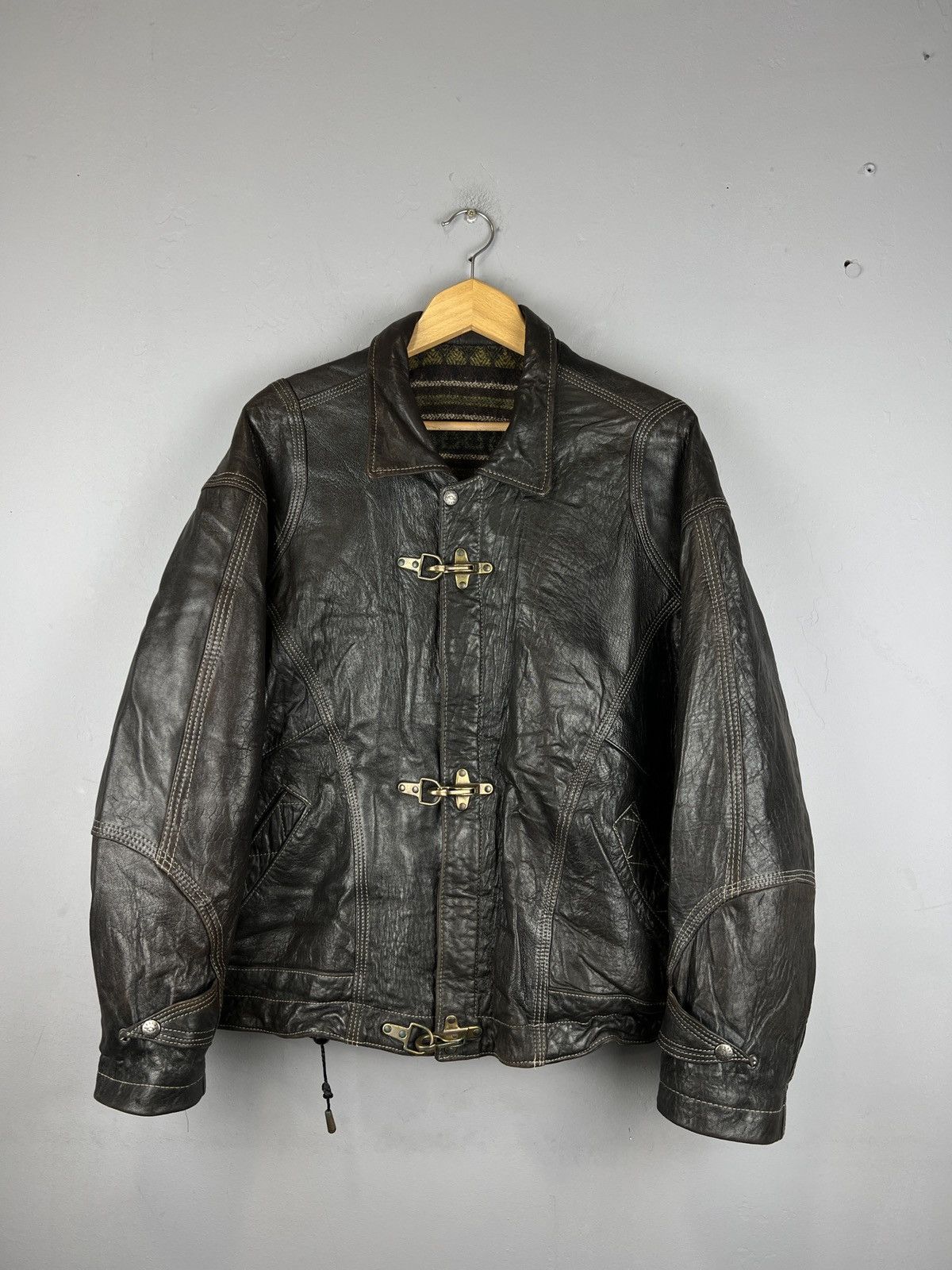 A2 Flyers Leather × Leather Jacket × Vintage Vintage 80s Flying 