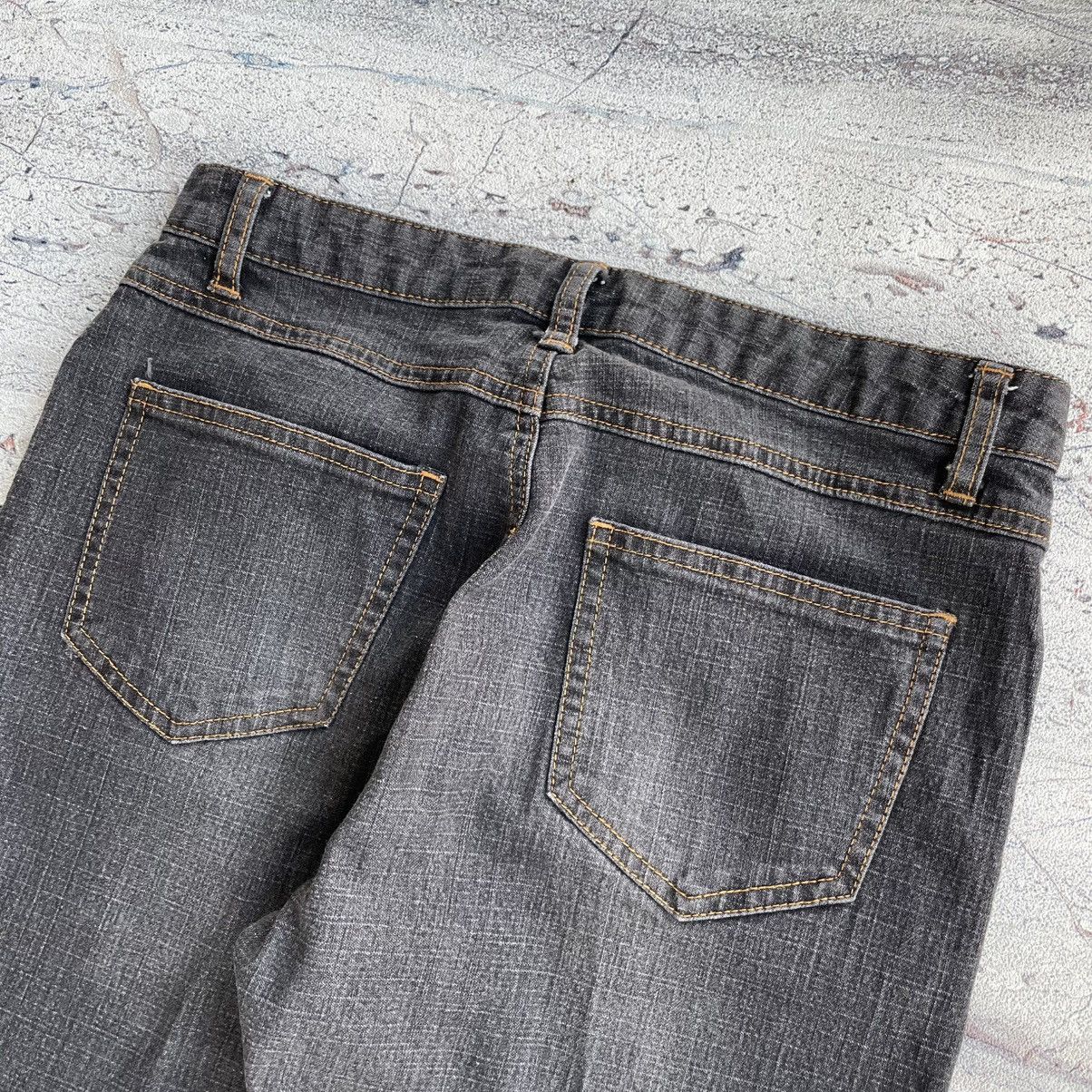Japanese Brand Vintage Browdwin Destructive Asymmetrical Flared Denim Pants Size US 29 - 9 Thumbnail