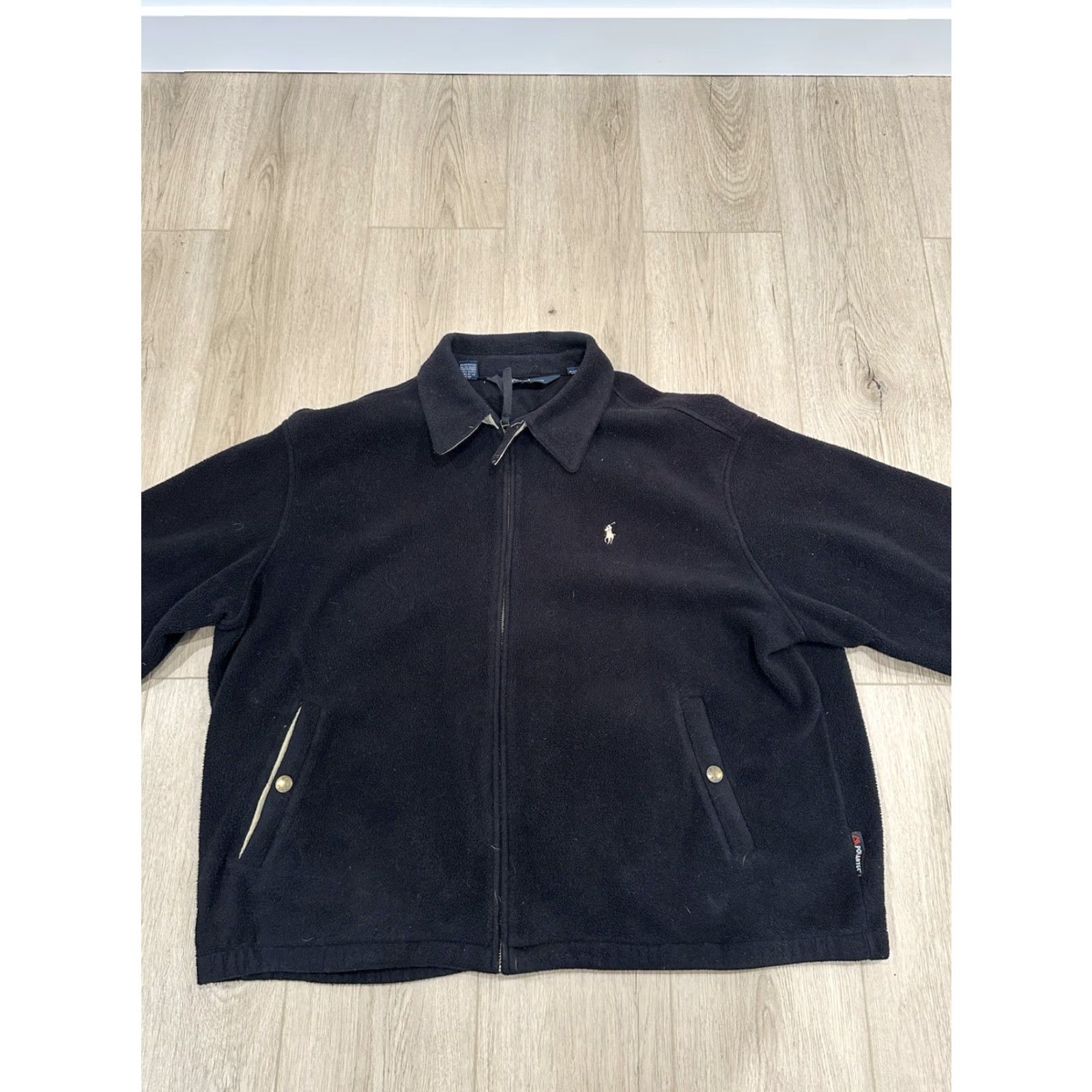 Polo Ralph Lauren VINTAGE Polo Ralph Lauren Jacket Mens 2XL Black Polartec Full Zip Fleece Size US XXL / EU 58 / 5 - 3 Thumbnail