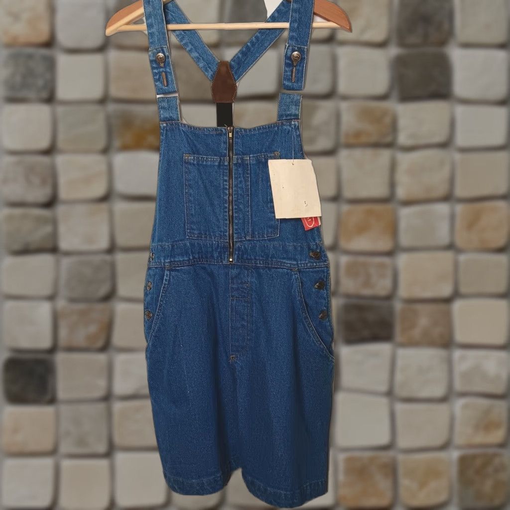 Vintage VINTAGE UN United Kalifornia HT Denim Overall Dress Medium Blue Sleeveless Casual 80's 90's Womens Size M / US 6-8 / IT 42-44 - 1 Thumbnail