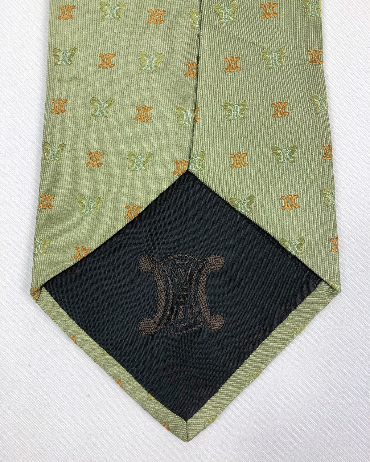 Celine Rare Celine Paris Monogram Silk Tie Made in Italy Size ONE SIZE - 5 Thumbnail
