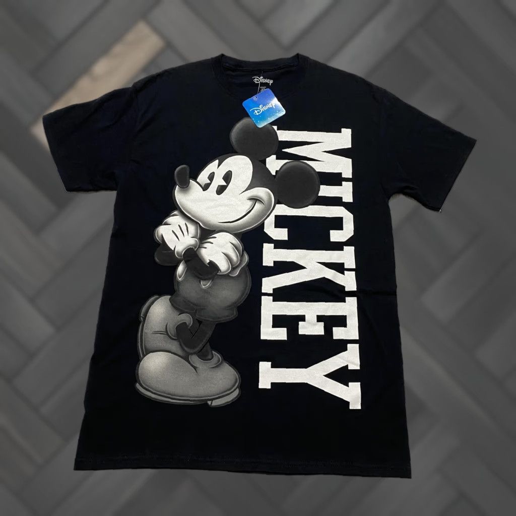 Disney Disney Mickey Mouse Shirt Mens Medium Black Graphic Tee NWT Cotton Size US M / EU 48-50 / 2 - 1 Thumbnail