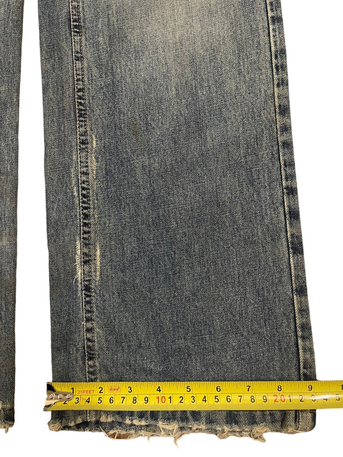 Richmond Denim Vintage Richmond Denim Blue Wash Distress Baggy Jeans Size US 31 - 17 Thumbnail