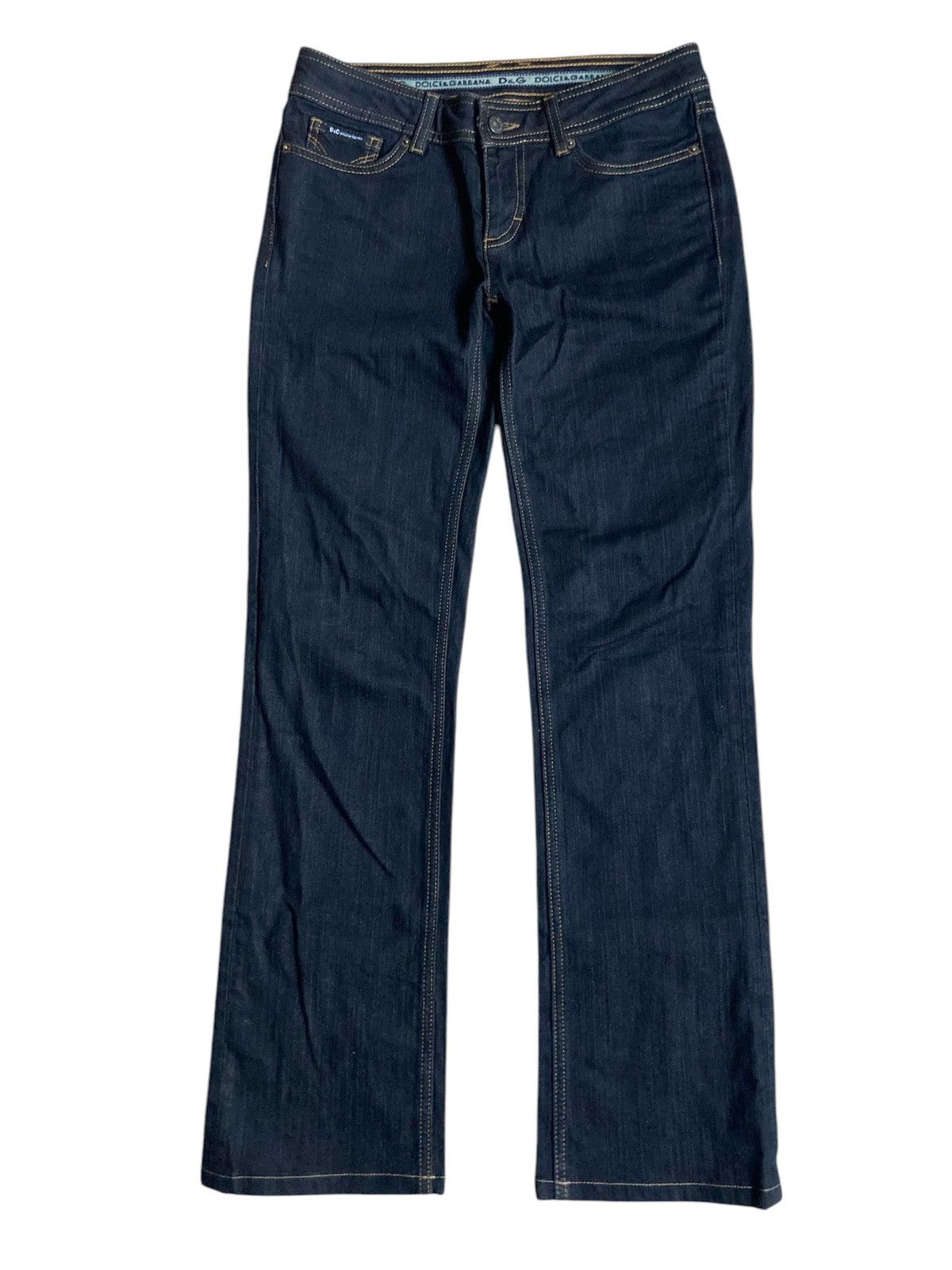 Dolce & Gabbana Dolce & Gabbana Bootcut Dark Blue Jeans Size 29" - 1 Thumbnail