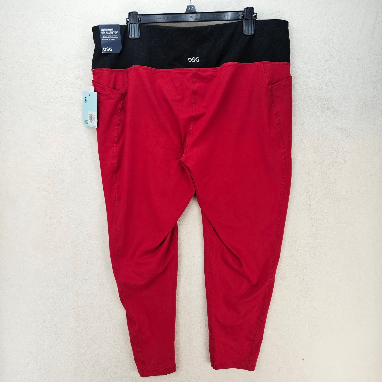 Other DSG WOMEN'S 2X SIDE STRIPE 7/8 TIGHT HONEY CRISP RED NWT Size 37" - 6 Thumbnail