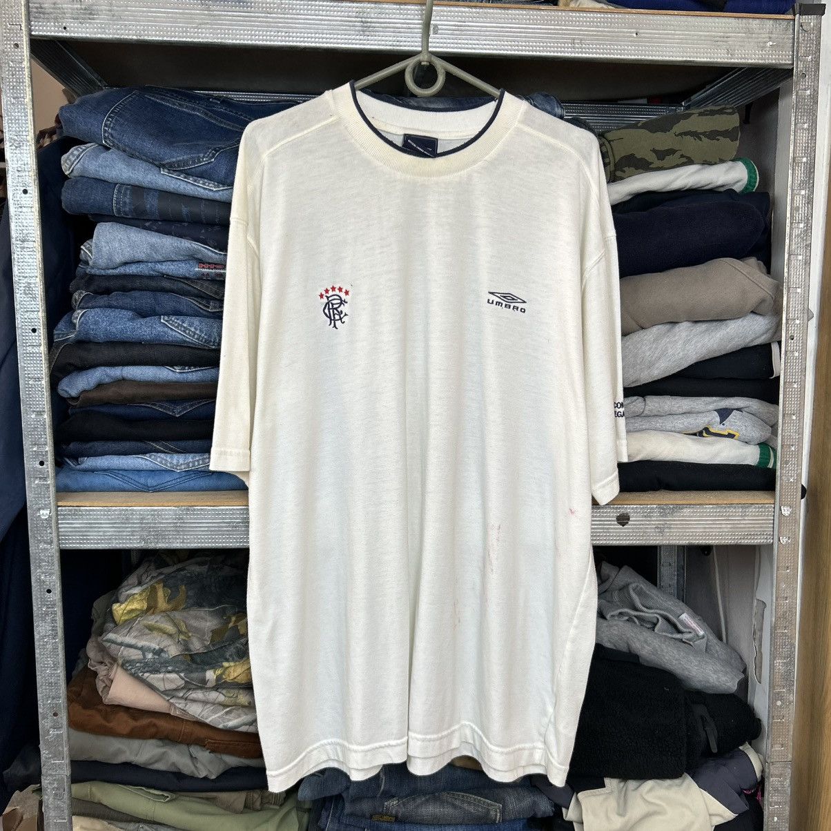 Umbro Vintage Umbro FC Rangers Small logo 2005 cotton soccer tee Size US XL / EU 56 / 4 - 1 Thumbnail
