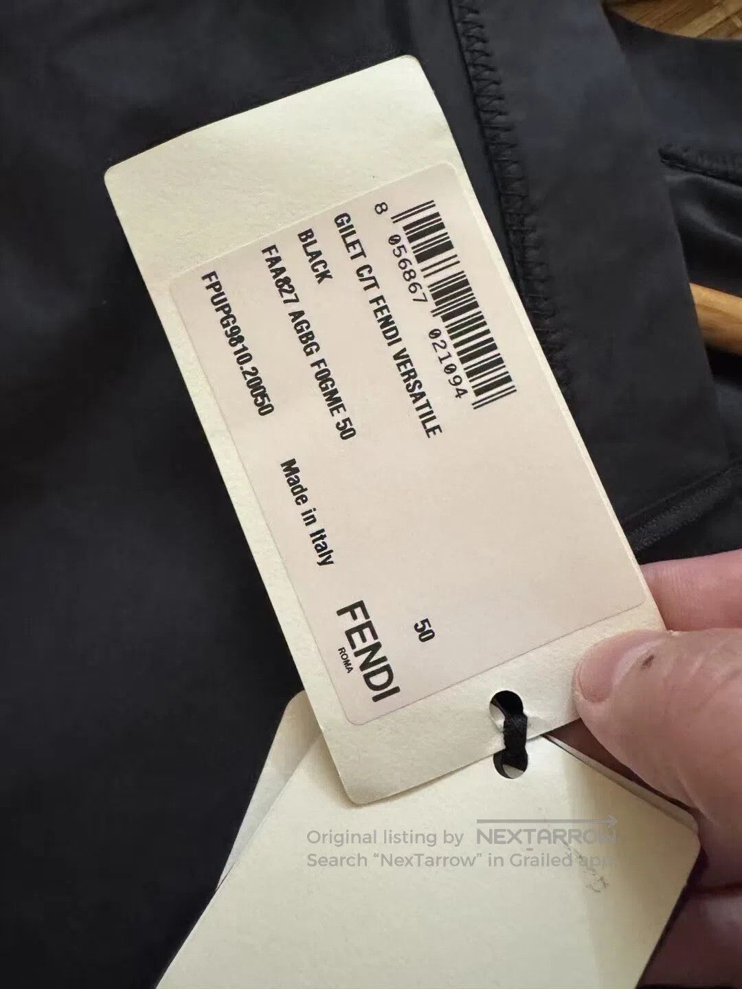 Fendi FENDI Multi-Pocket Zipper Tactical Vest| Size US M / EU 48-50 / 2 - 3 Thumbnail