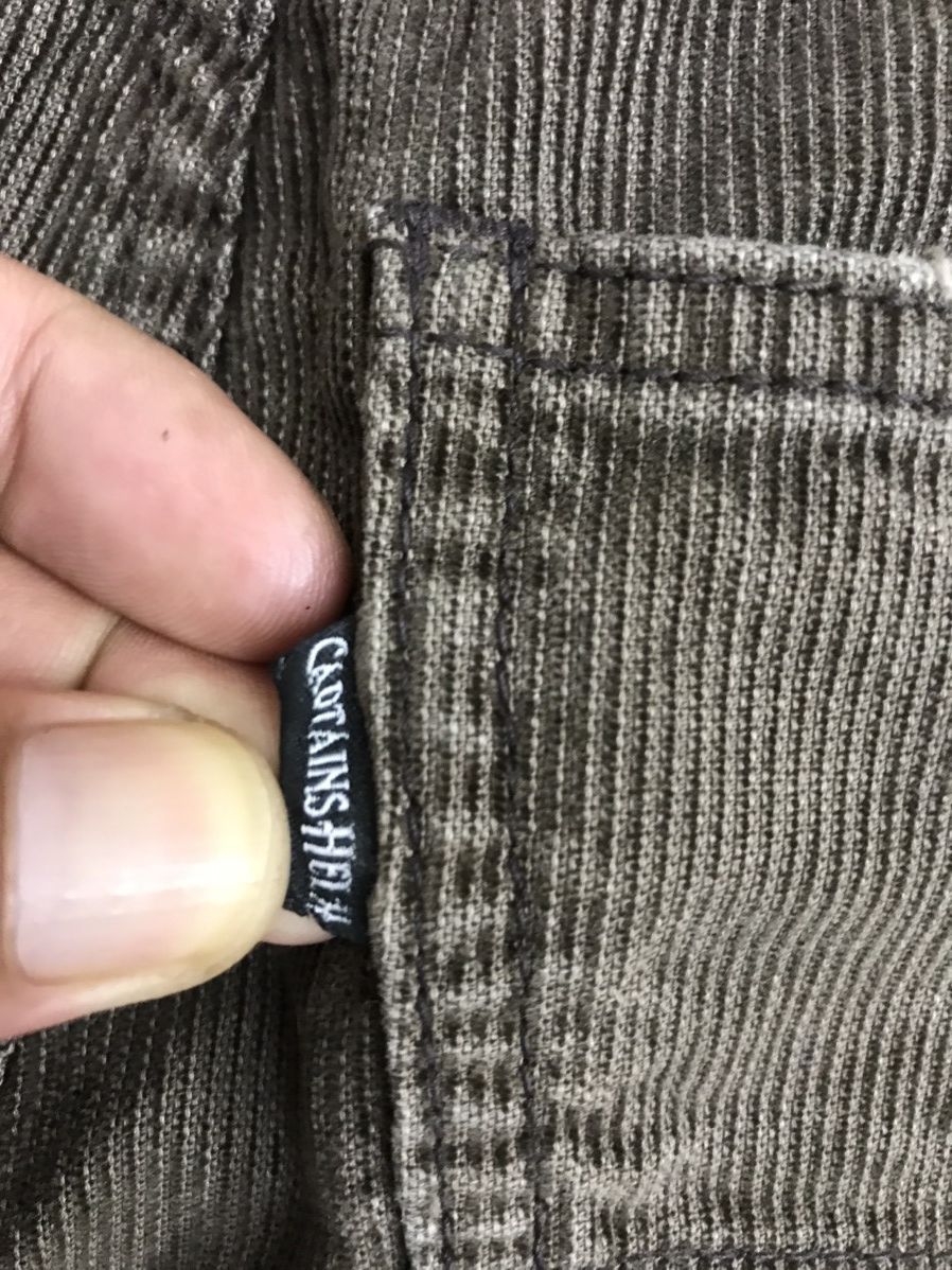 Japanese Brand Statement Pant CAPT HELM Japan Distressed Curduroy Pant Size US 29 - 17 Thumbnail