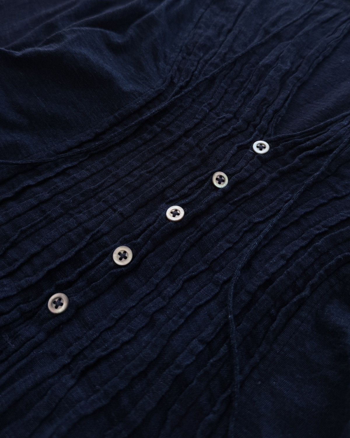 45rpm × Kapital 45RPM INDIGO COTTON SHIRT STYLE TUNIC Size M / US 6-8 / IT 42-44 - 7 Thumbnail