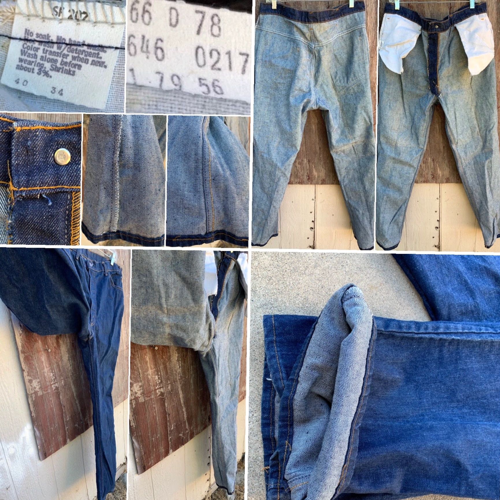 Levi's VINTAGE Levi’s 646 jeans orange tab Talon 42 zipper size 40 34 inseam 33.5 in USA Size US 40 / EU 56 - 6 Thumbnail