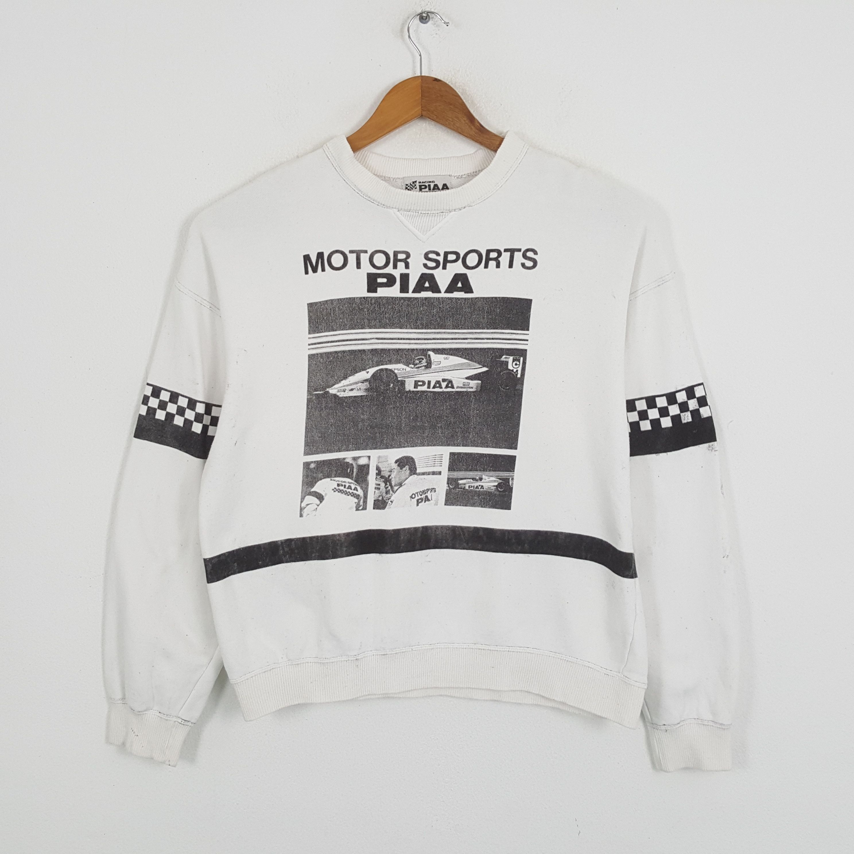 Japanese Brand × Vintage Vintage PIAA MOTOR SPORTS F1 Racing Team Sweatshirts Size US L / EU 52-54 / 3 - 1 Thumbnail