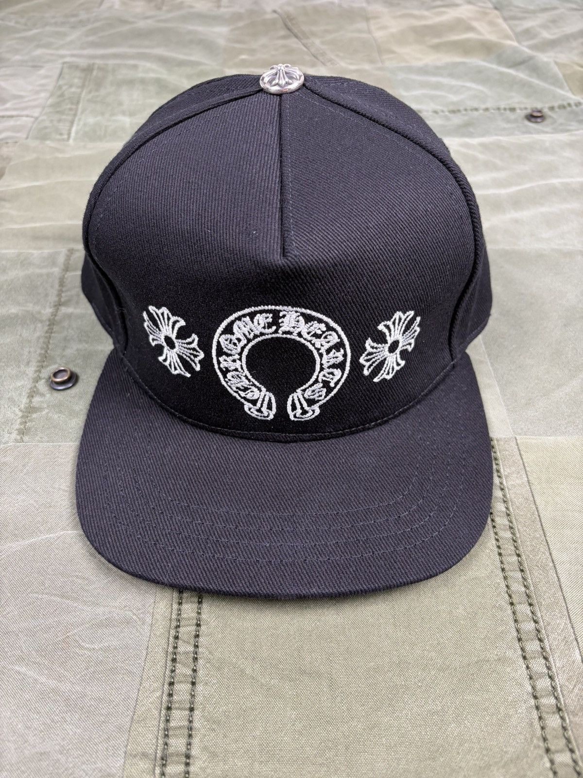 Chrome Hearts Denim Embroidered Hat Size ONE SIZE - 1 Thumbnail