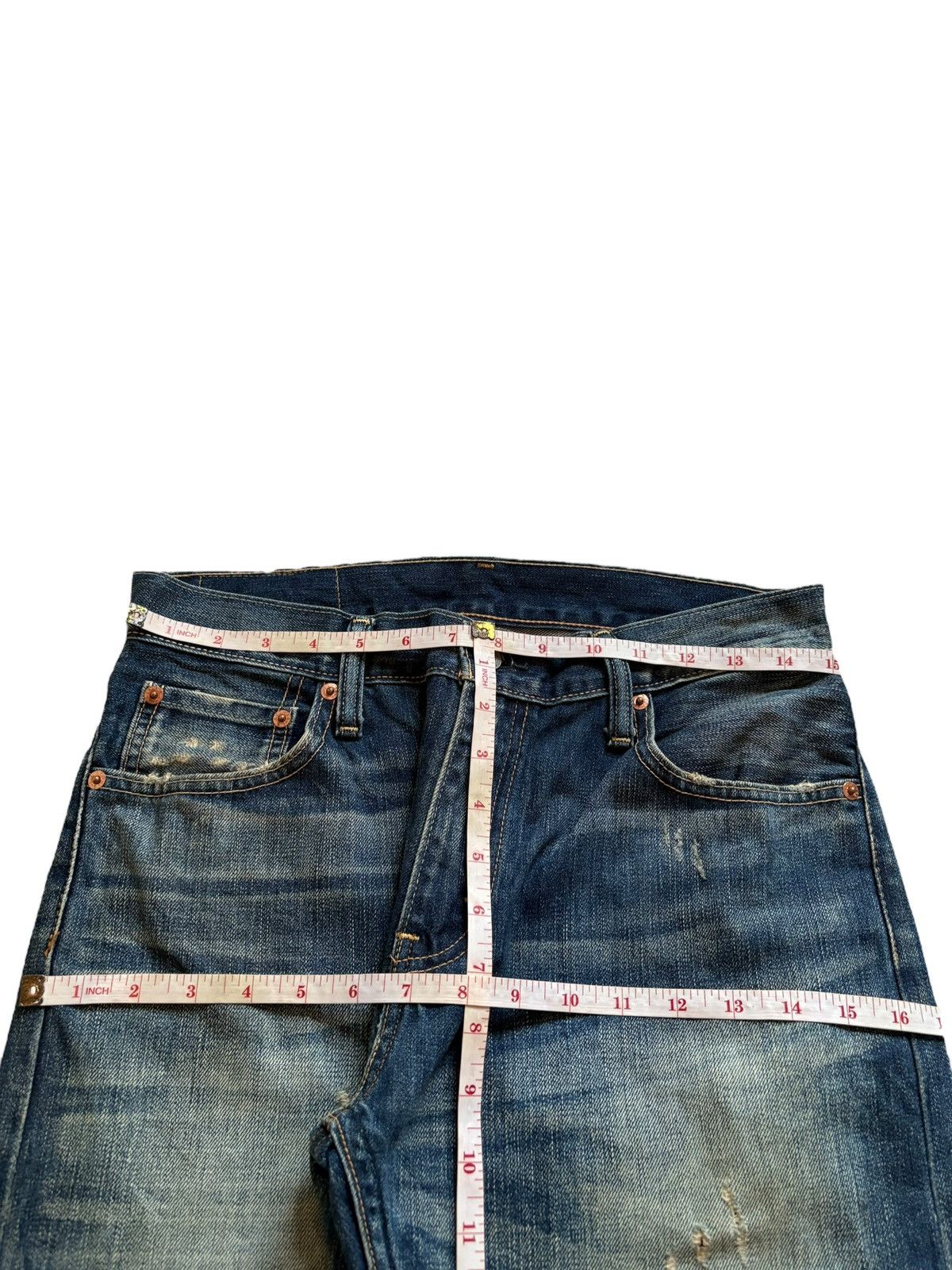 Levi's Vintage 90s Levis 505 Patch Faded Wash Loose Baggy Jeans Size US 30 / EU 46 - 14 Thumbnail