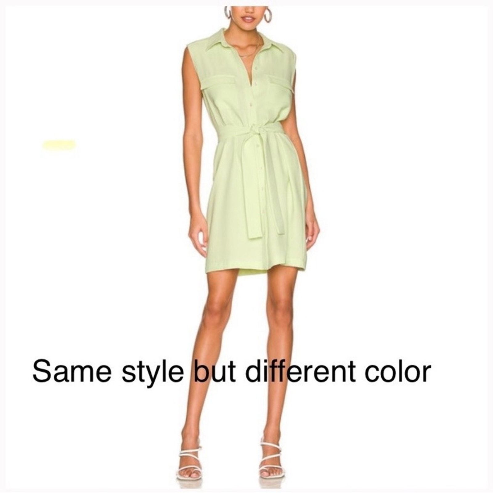 Amanda Uprichard New! $216 Amanda Uprichard White Sleeveless Shirt Dress S Size S / US 4 / IT 40 - 3 Thumbnail