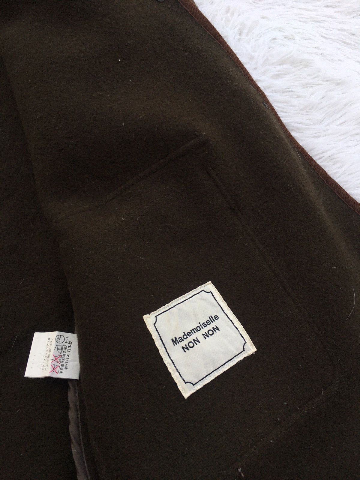 Issey Miyake Rare Vintage Mademoiselle NON NON Wool Long Coat Size US M / EU 48-50 / 2 - 7 Thumbnail