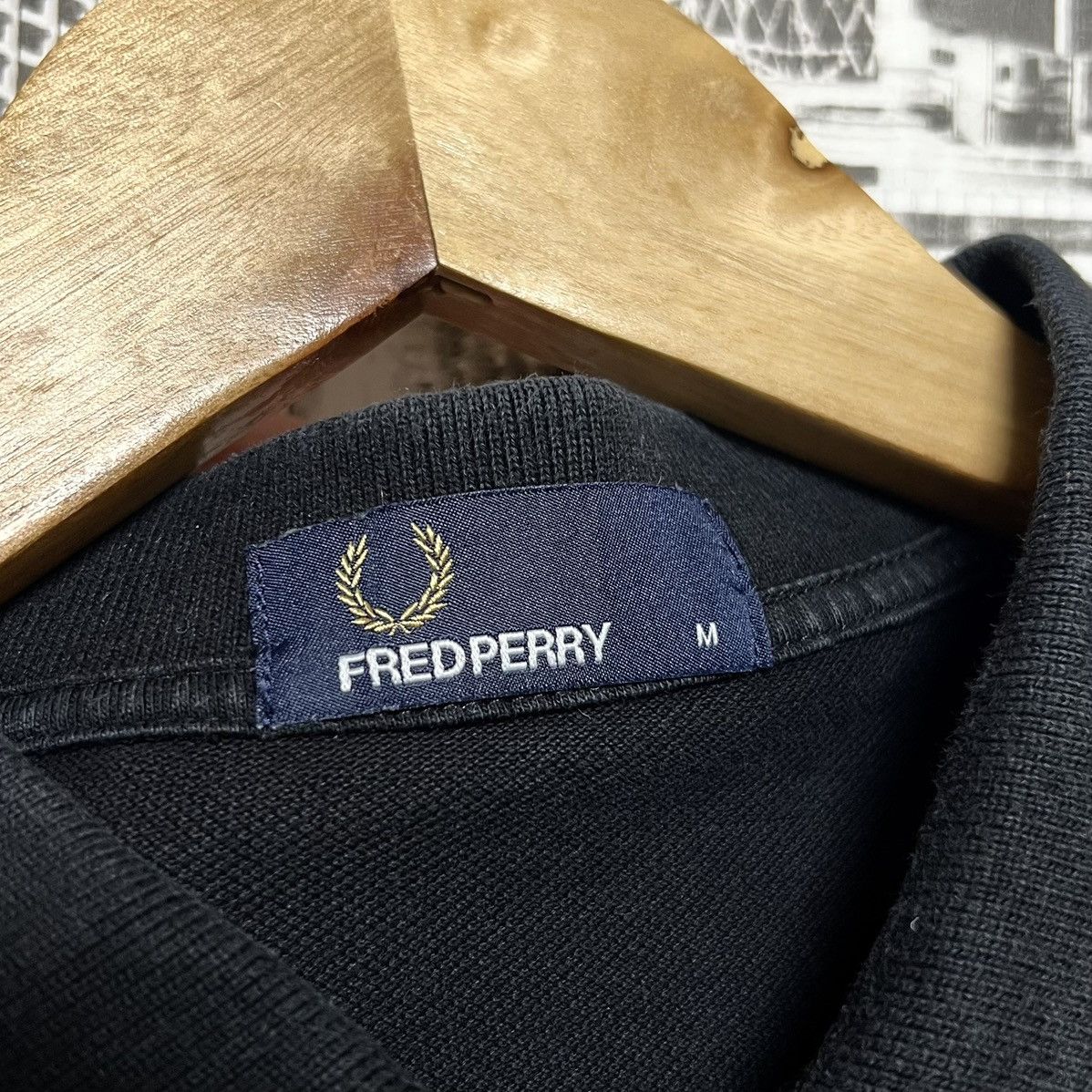 Fred Perry Men’s Fred Perry Black Polos Short Sleeve Cotton Size M Size US M / EU 48-50 / 2 - 10 Thumbnail