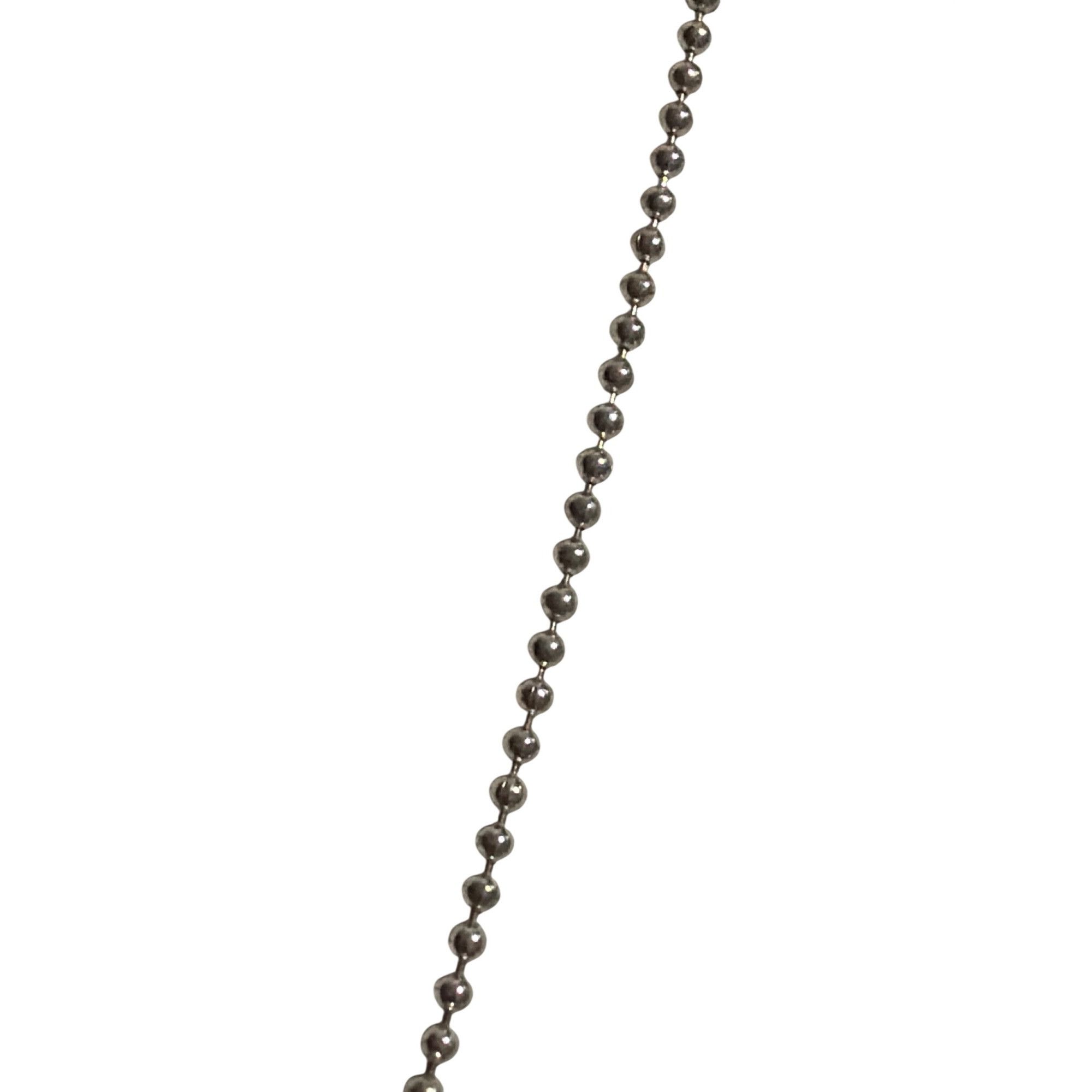 Other Elegant Silver Tone Y Necklace White Cat Eye Crystal Accent Size ONE SIZE - 3 Thumbnail