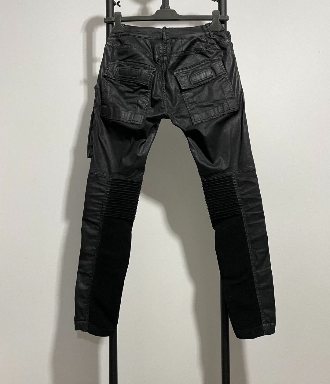 Rick Owens Rick Owens wax biker trousers-2505 Size US 32 / EU 48 - 2 Thumbnail
