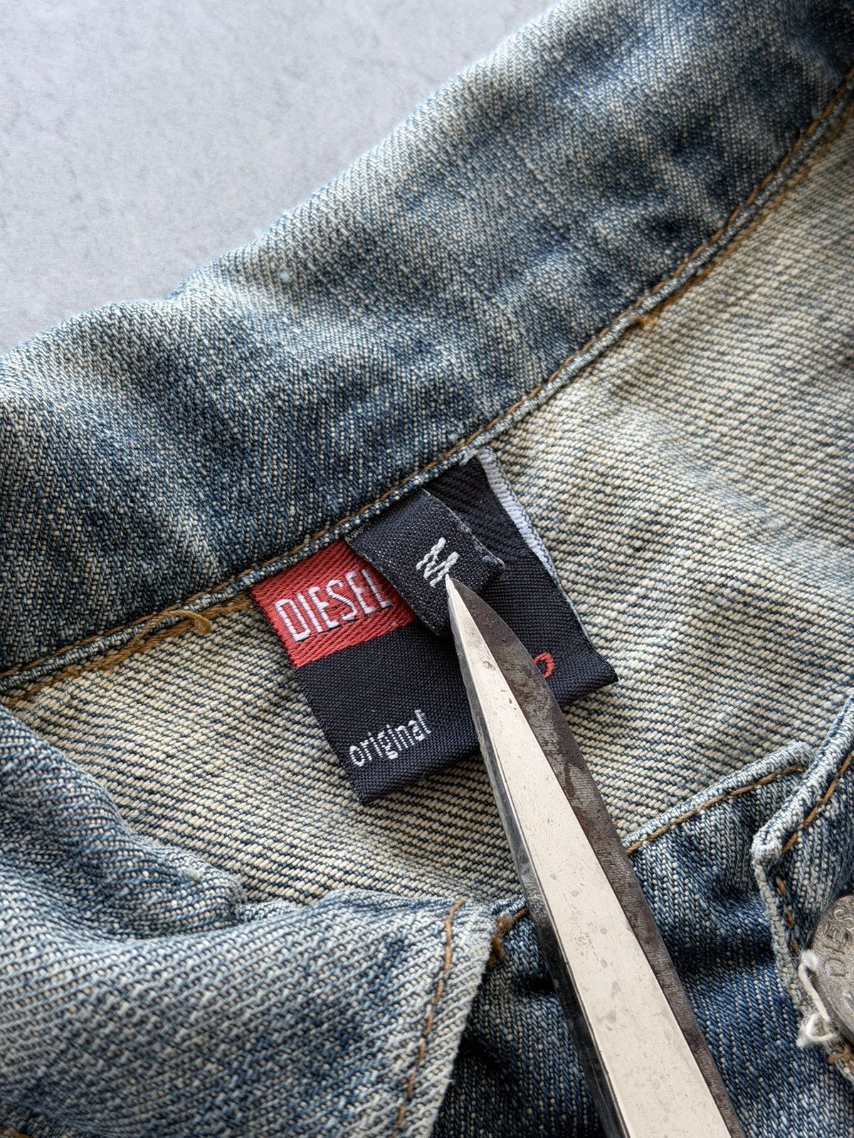 Diesel 00s Diesel Washed Faded Denim Jacket Size US M / EU 48-50 / 2 - 4 Thumbnail