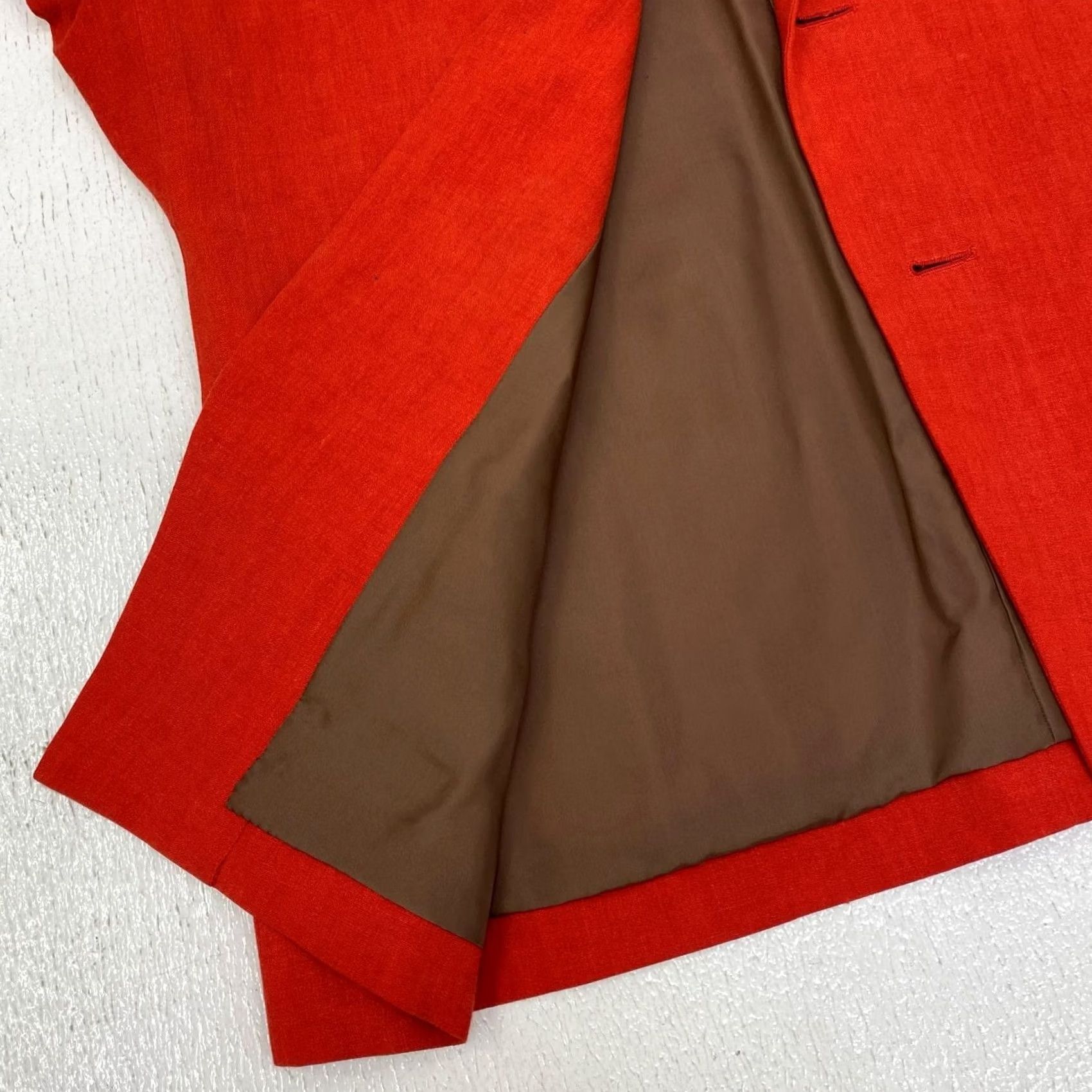 Issey Miyake ISSEY MIYAKE Tailored Jacket Red Men's Linen-blend One Size Size US M / EU 48-50 / 2 - 5 Thumbnail
