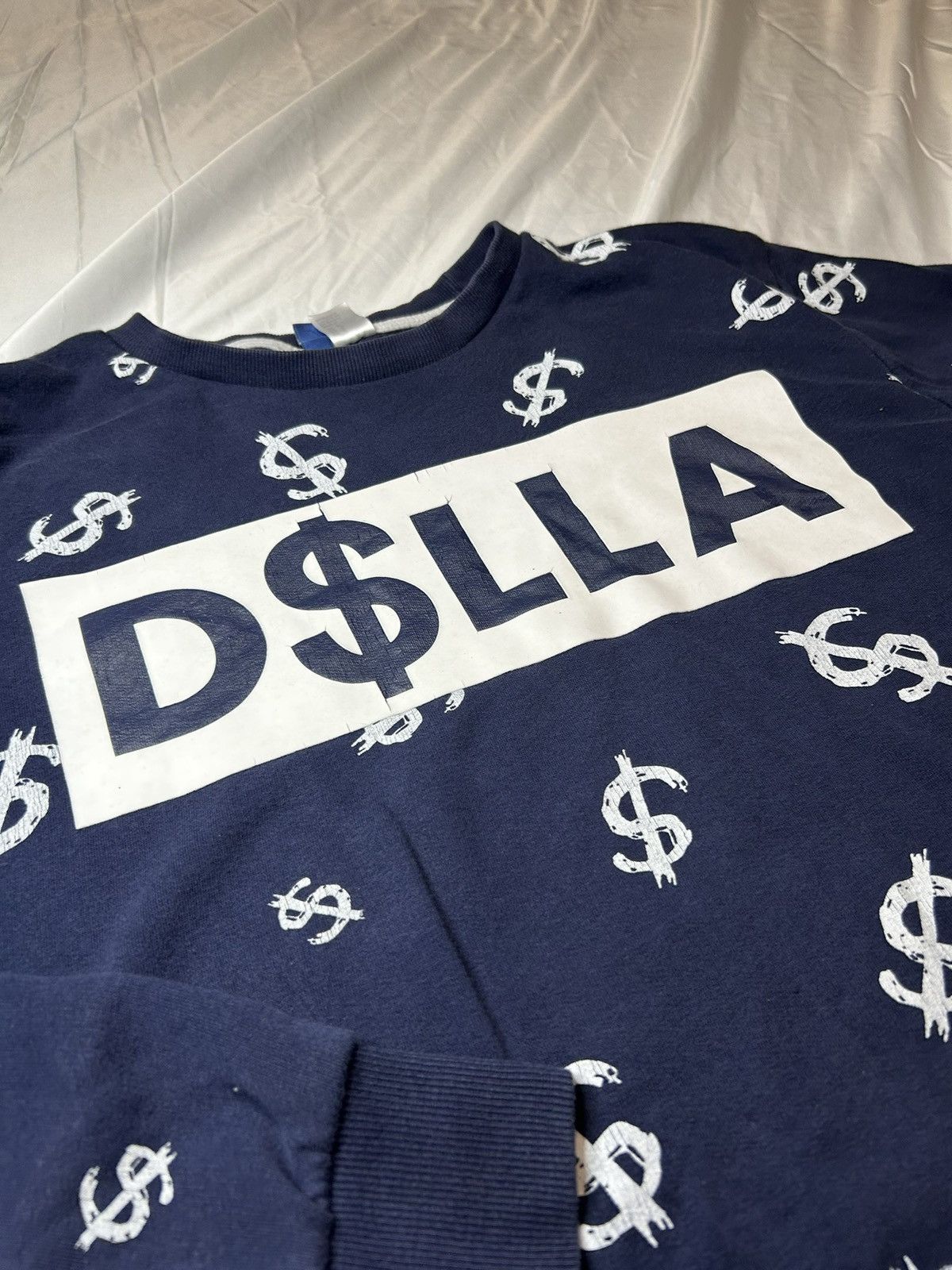 H&M NAVY N WHITE D$LLA CREWNECK SWEATSHIRT Size US L / EU 52-54 / 3 - 2 Thumbnail