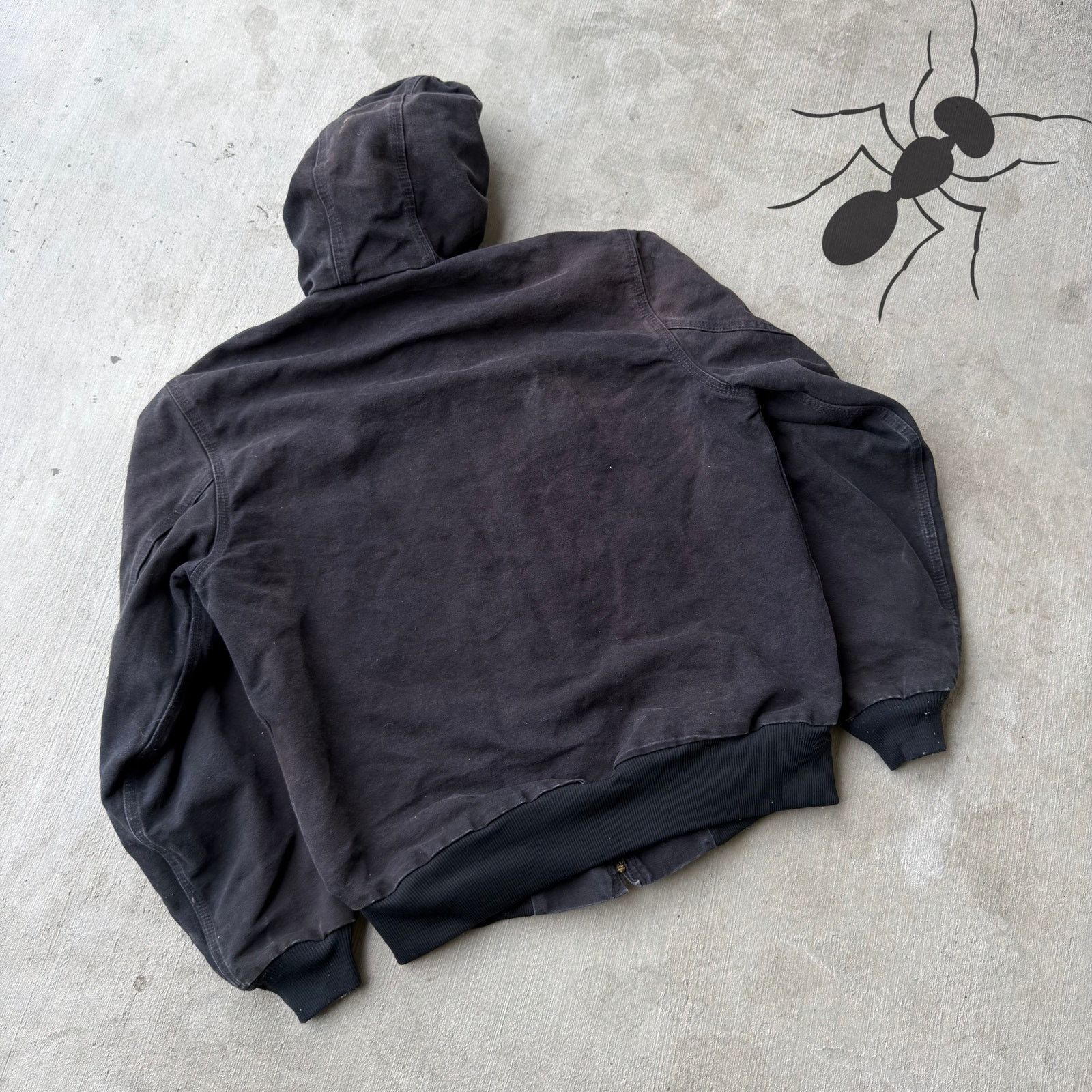 Carhartt × Vintage Carhartt black active hooded work wear jacket Size US M / EU 48-50 / 2 - 6 Thumbnail
