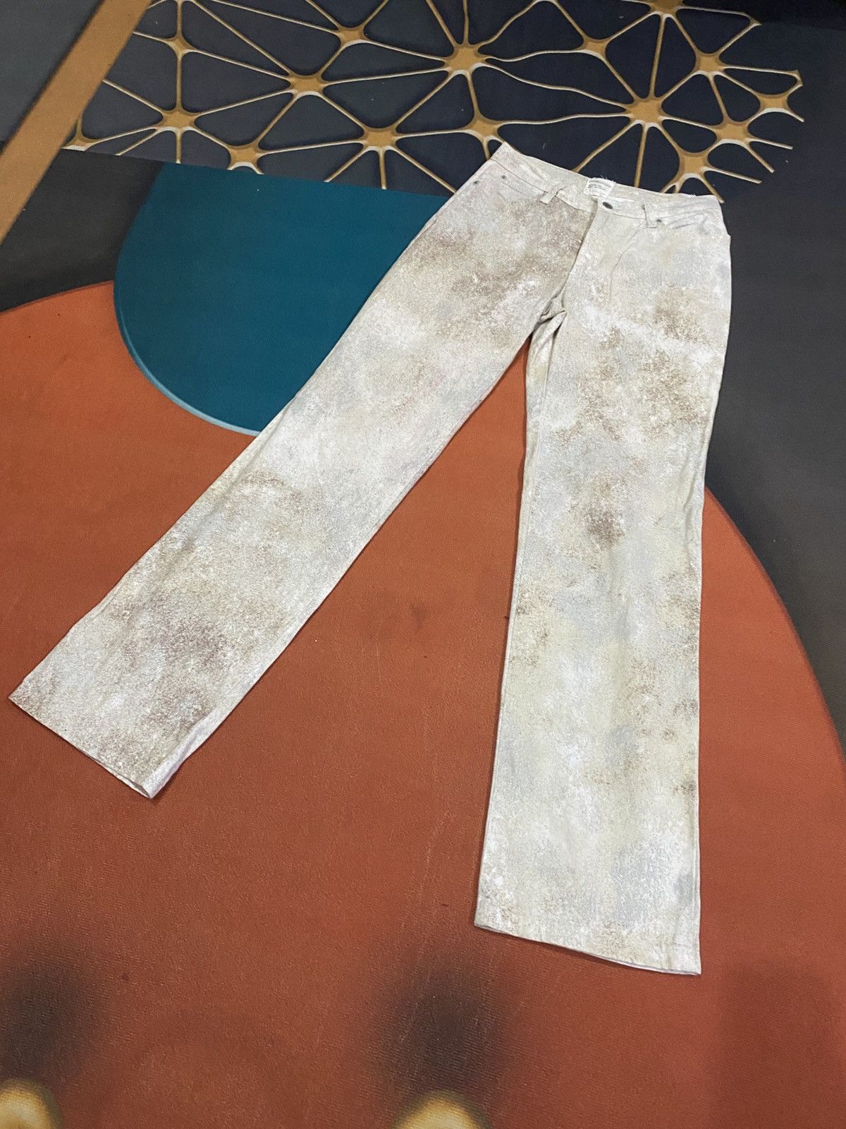 Japanese Brand Vintage Pianurastudio Distressed Sand-Wash Artistic Finish Size 28" / US 6 / IT 42 - 11 Thumbnail