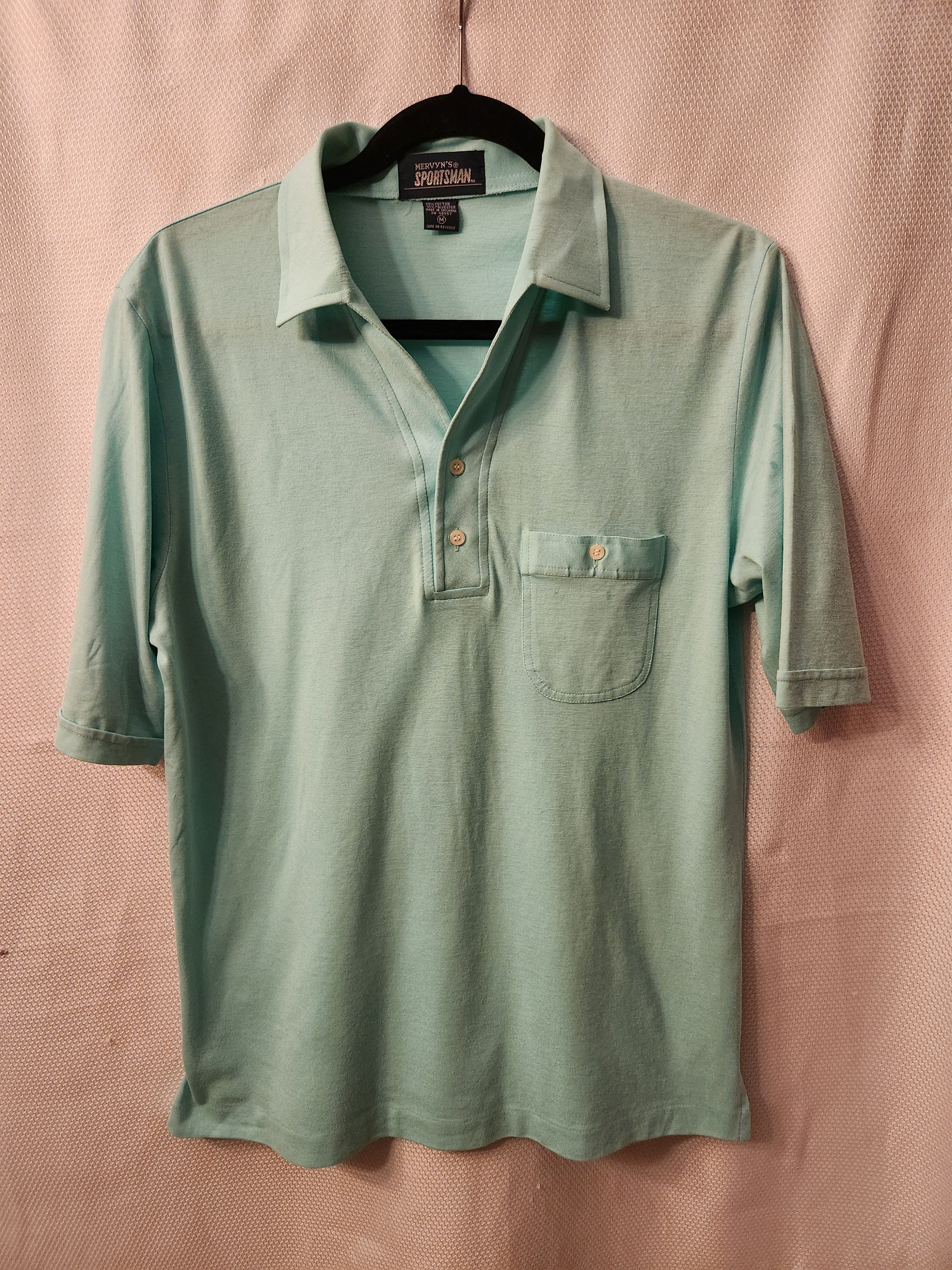 Other Sportsman Light Green Cotton Blend Short Sleeve Polo Shirt Size US M / EU 48-50 / 2 - 1 Thumbnail