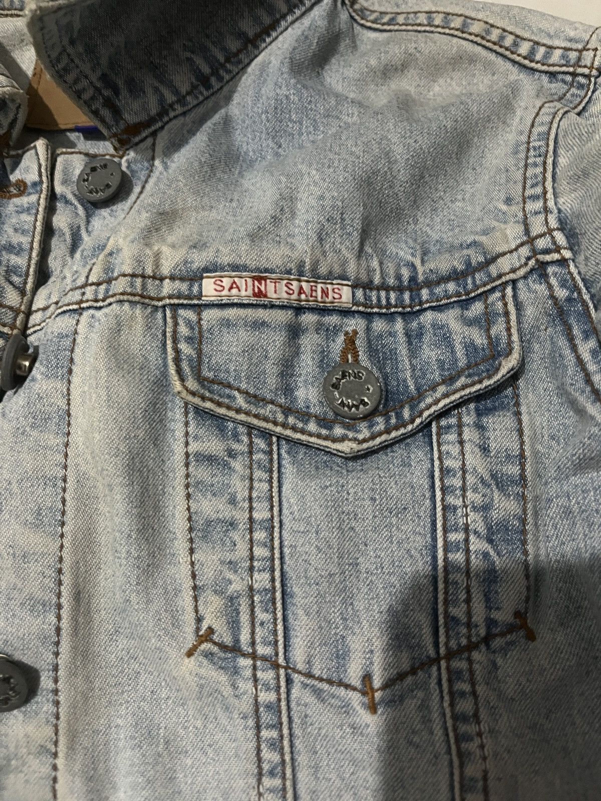 Japanese Brand × Vintage Saintsaens Jacket denim Size US L / EU 52-54 / 3 - 3 Thumbnail