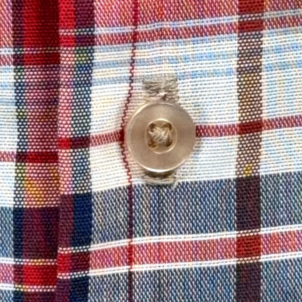 Vintage Vintage Big Mac Shirt Adult MEDIUM Blue Red Plaid Camp Collar Workwear 70s Size US M / EU 48-50 / 2 - 6 Thumbnail