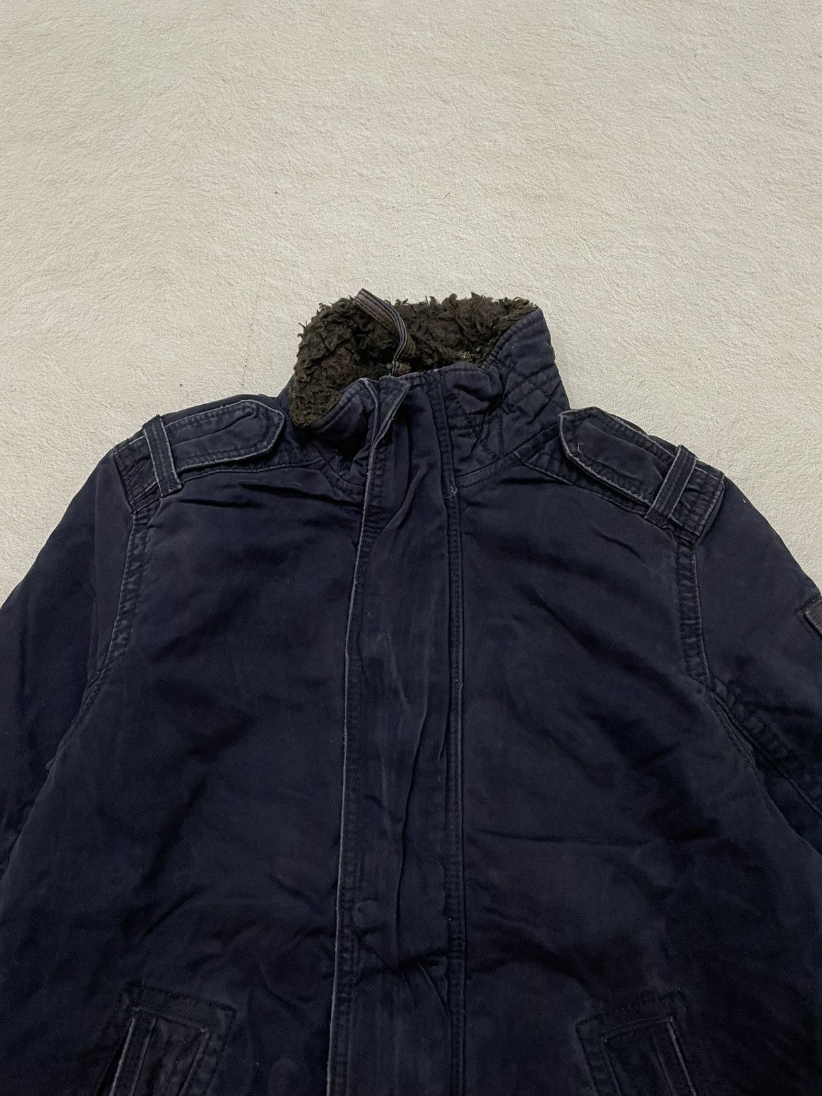 If Six Was Nine 00s Abercrombie Bomber Jacket Faux Fur Collar ifsix LGB GOA Size US L / EU 52-54 / 3 - 2 Thumbnail