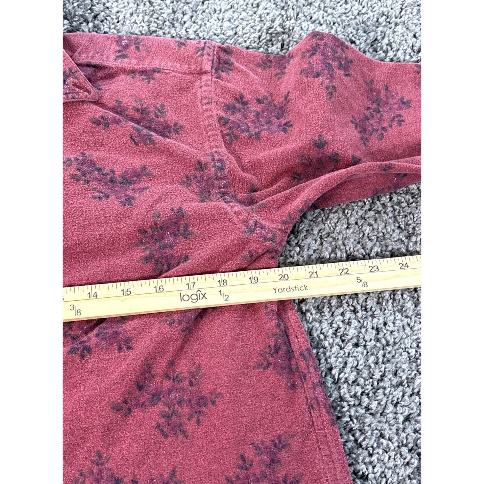 Vintage VINTAGE L.L. Bean Shirt Womens S Long Sleeve Button Up Red Floral Print Size S / US 4 / IT 40 - 3 Thumbnail