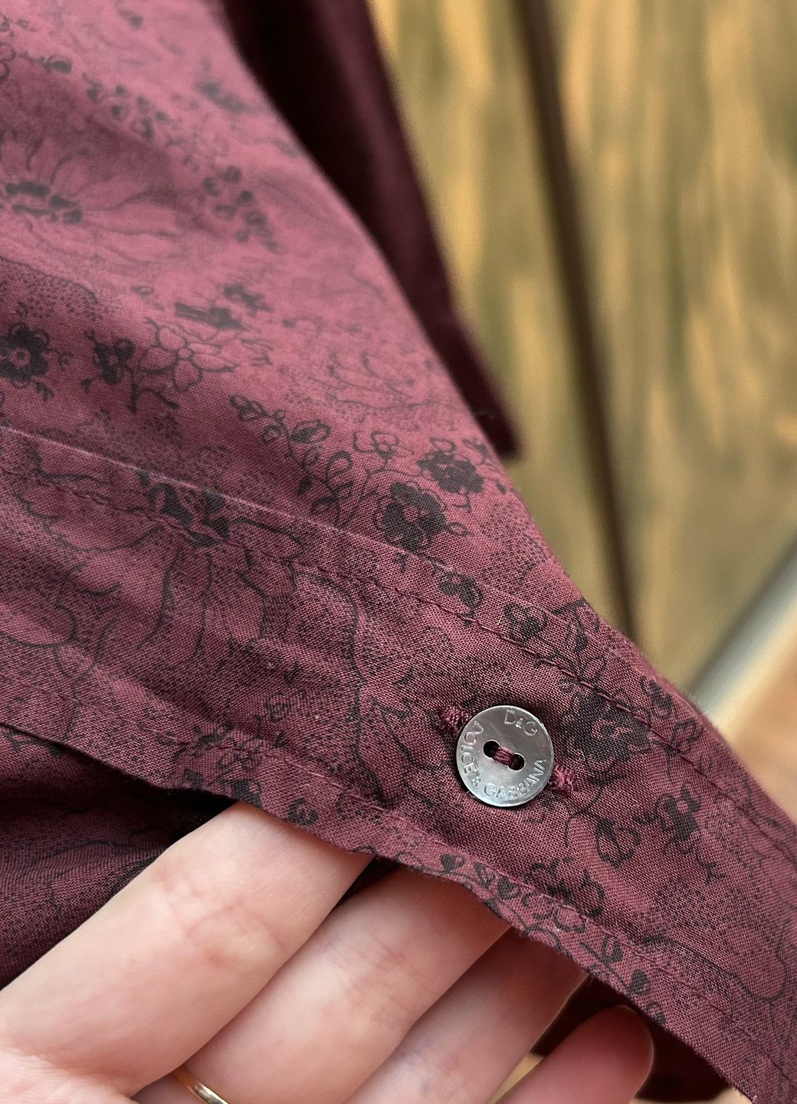 Dolce & Gabbana × Vintage Vintage Dolce & Gabbana Floral Print Button Shirt Size US M / EU 48-50 / 2 - 6 Thumbnail
