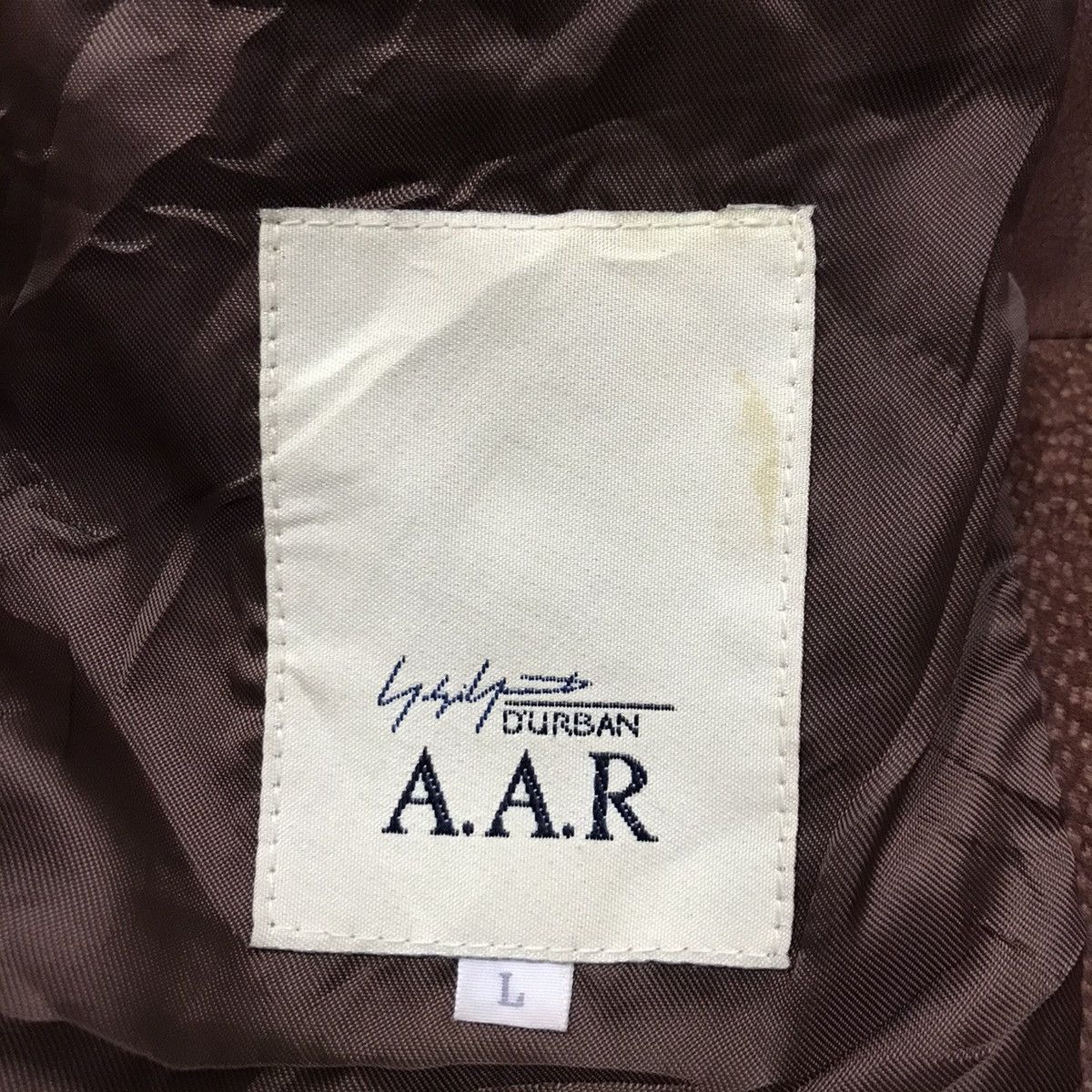 Yohji Yamamoto VINTAGE YOHJI YAMAMOTO D’URBAN A.A.R. BROWN LEATHER JACKET Size US S / EU 44-46 / 1 - 14 Thumbnail