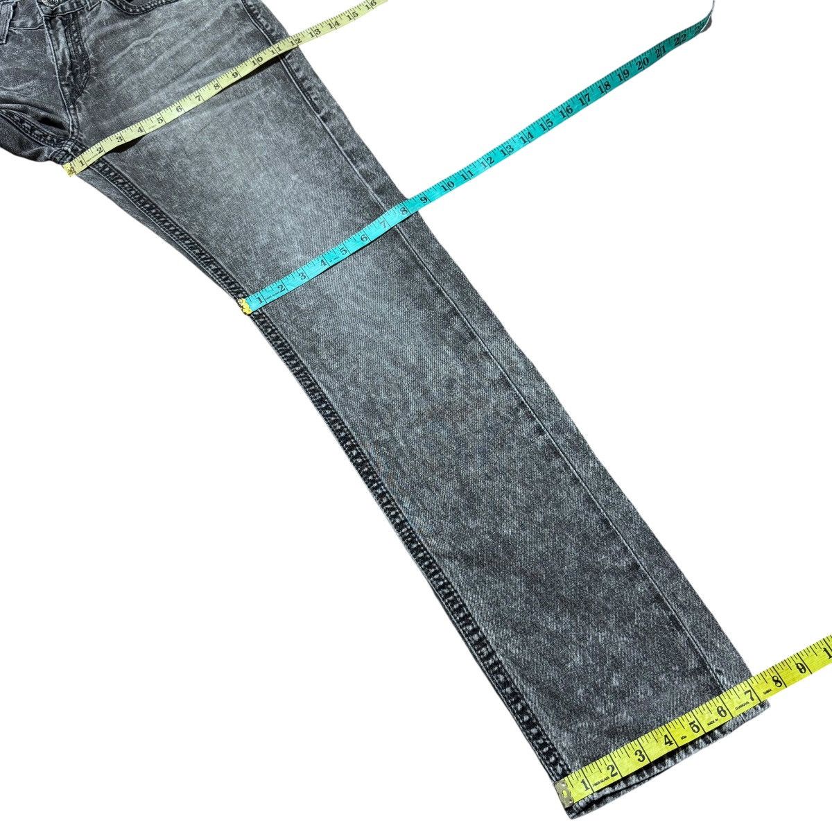 True Religion True Religion Black Grey Skinny Jeans Size US 33 - 21 Thumbnail