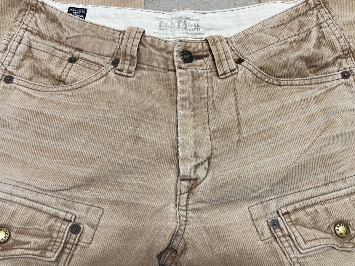 Japanese Brand Distressed Bartack Corduroy Bush Pants Size US 30 / EU 46 - 23 Thumbnail