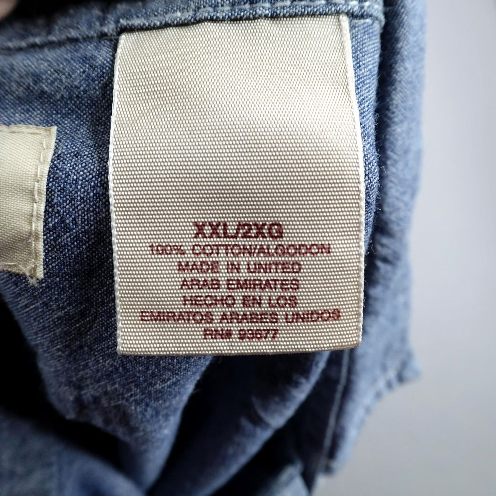 Vintage VINTAGE Big Mac Shirt Mens 2XL Blue Chambray Button Up Field Work Short Sleeve Shirt Mens Size US XXL / EU 58 / 5 - 6 Thumbnail