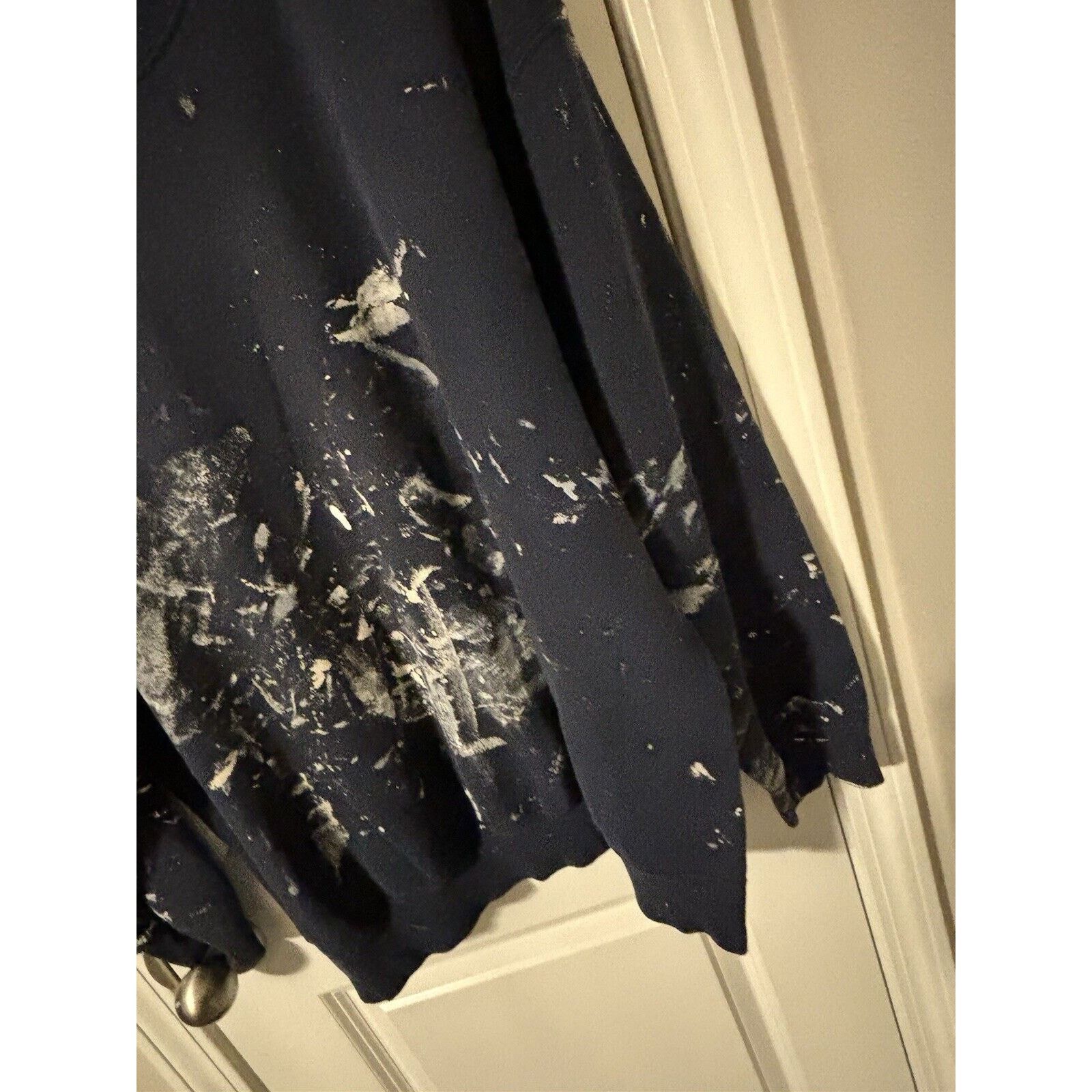 Other Vintage thrashed blue paint custom Crewneck navy blue Size US L / EU 52-54 / 3 - 2 Thumbnail