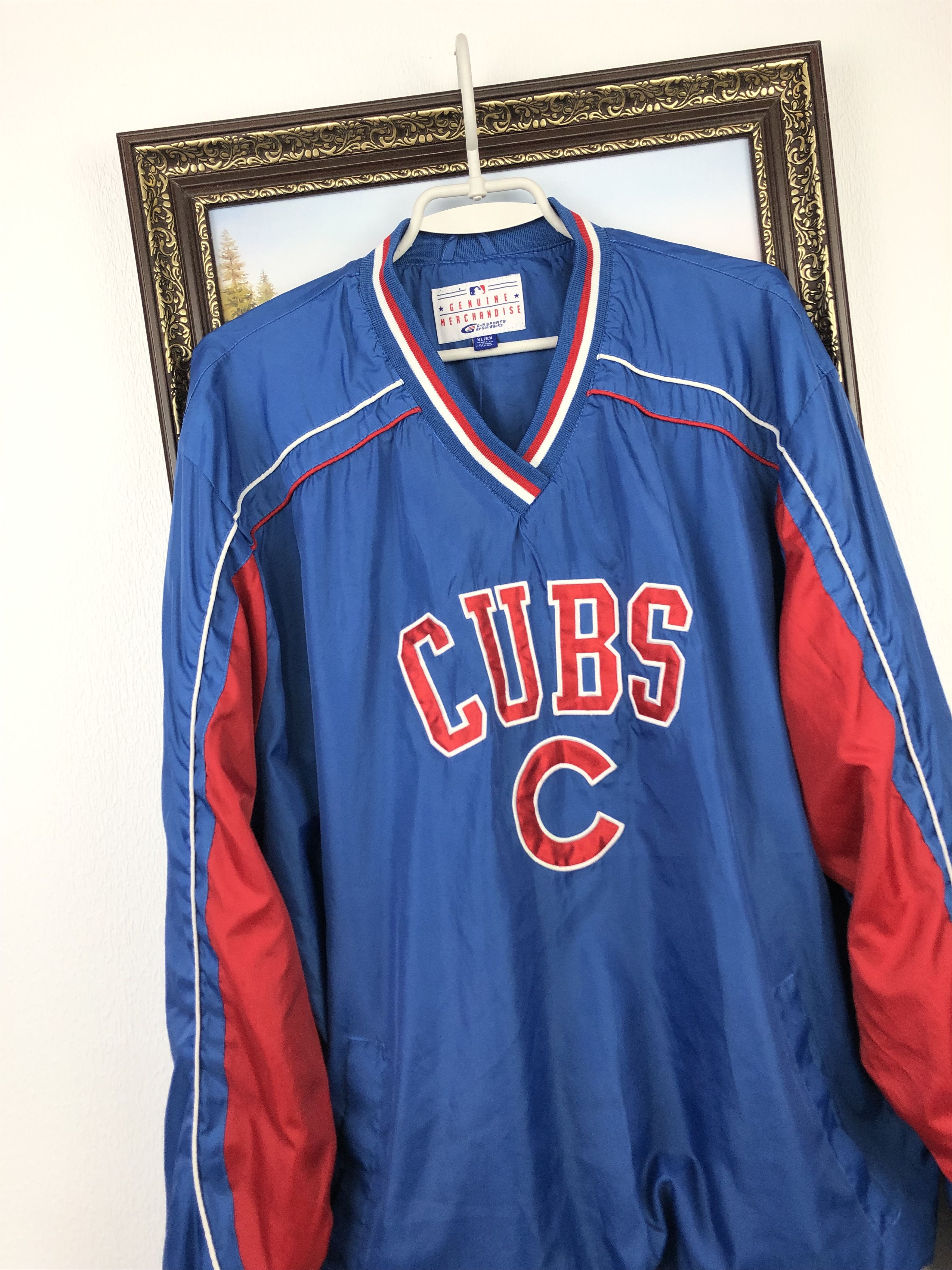 MLB Vintage Chicago Cubs Sweatshirt Blue MLB Baseball Jacket Size US XL / EU 56 / 4 - 3 Thumbnail