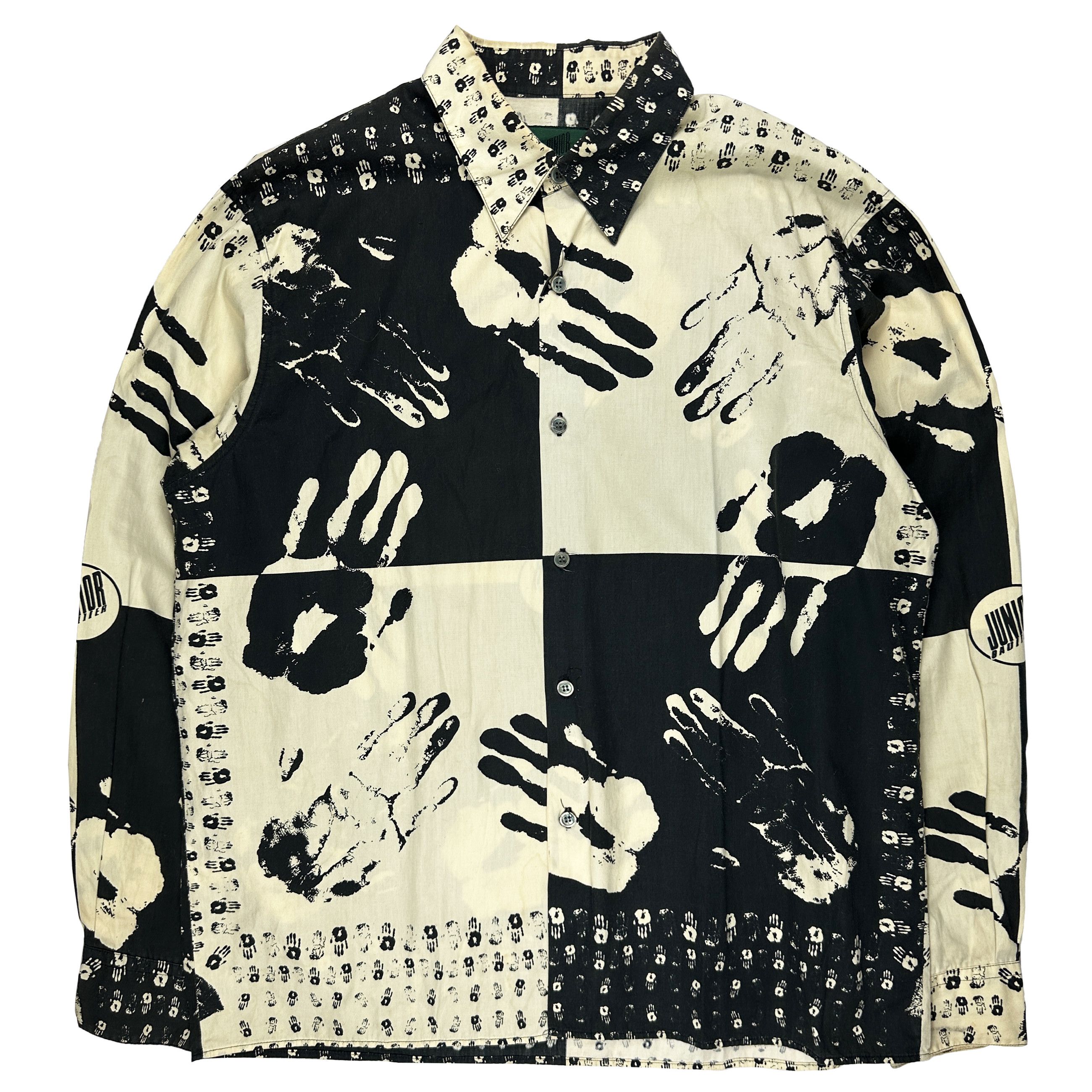 Jean Paul Gaultier 90's Handprint Button Up Size US M / EU 48-50 / 2 - 1 Thumbnail