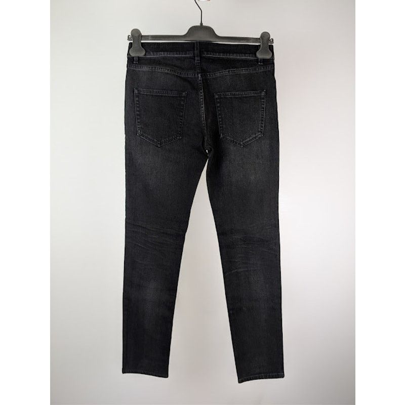 Balenciaga o1rshd1 Skinny Distressed Slim-Fit Denim Jeans in Black Size US 29 - 10 Thumbnail