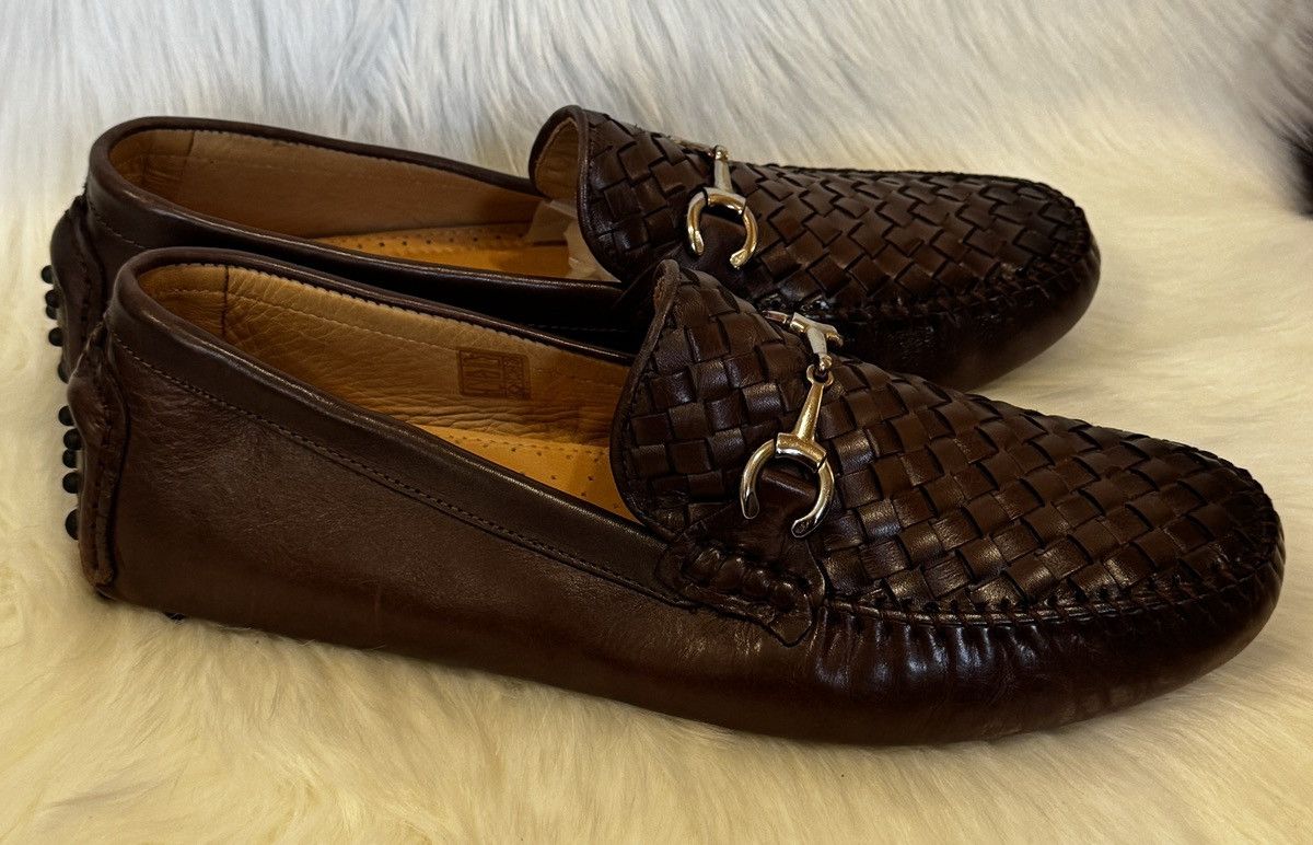 Saks Fifth Avenue Saks Fifth Avenue Woven Leather Driving Loafers Size 11.5 Size US 11.5 / EU 44-45 - 11 Thumbnail