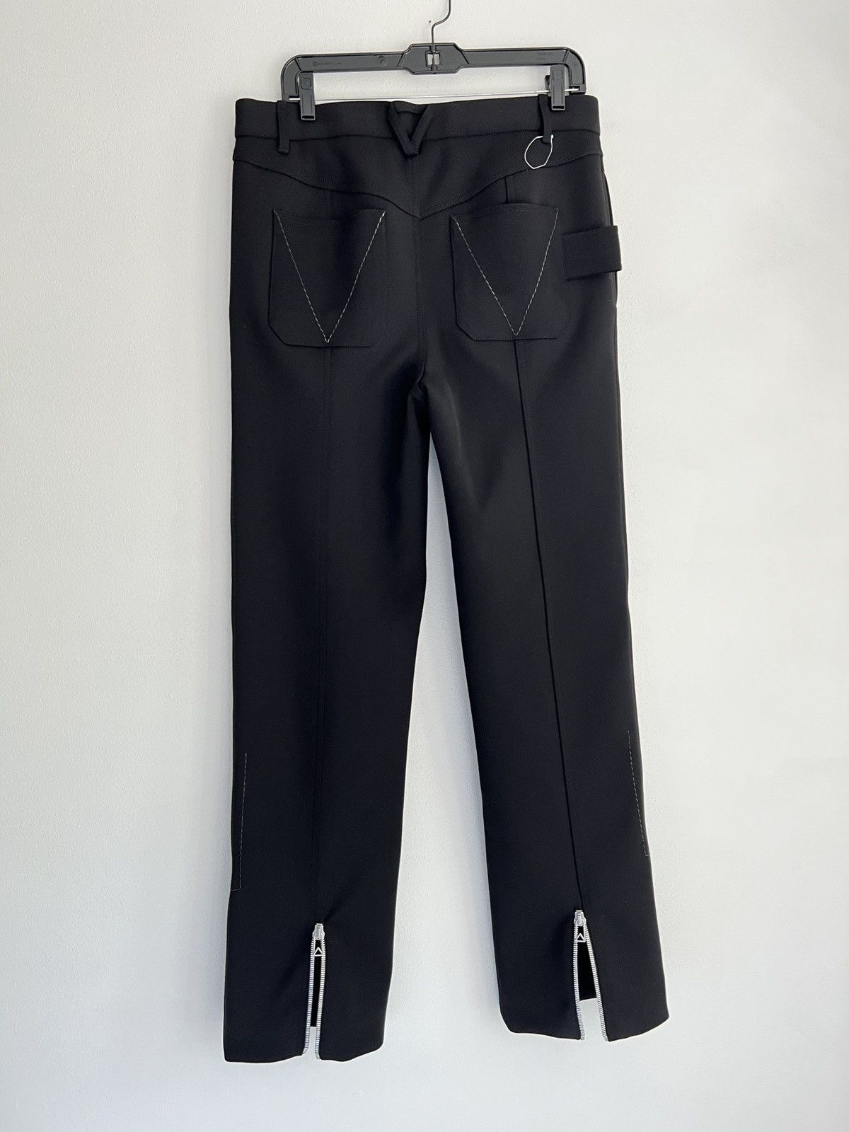Bottega Veneta Back Zip Calvary Wool Trousers - EU 50