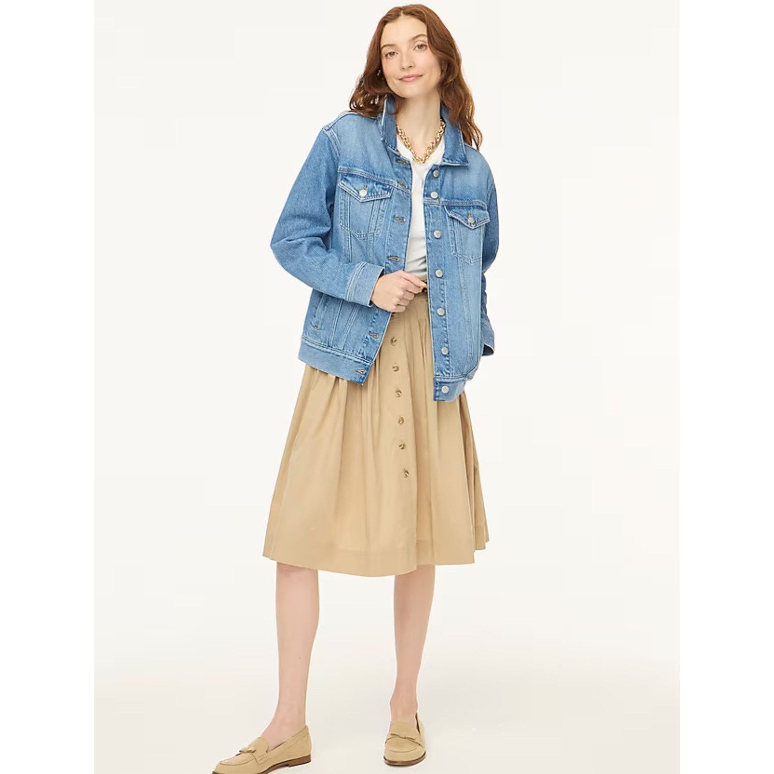 J.Crew NWOT J.Crew Relaxed Denim Jacket Size XL Size XL / US 12-14 / IT 48-50 - 1 Thumbnail