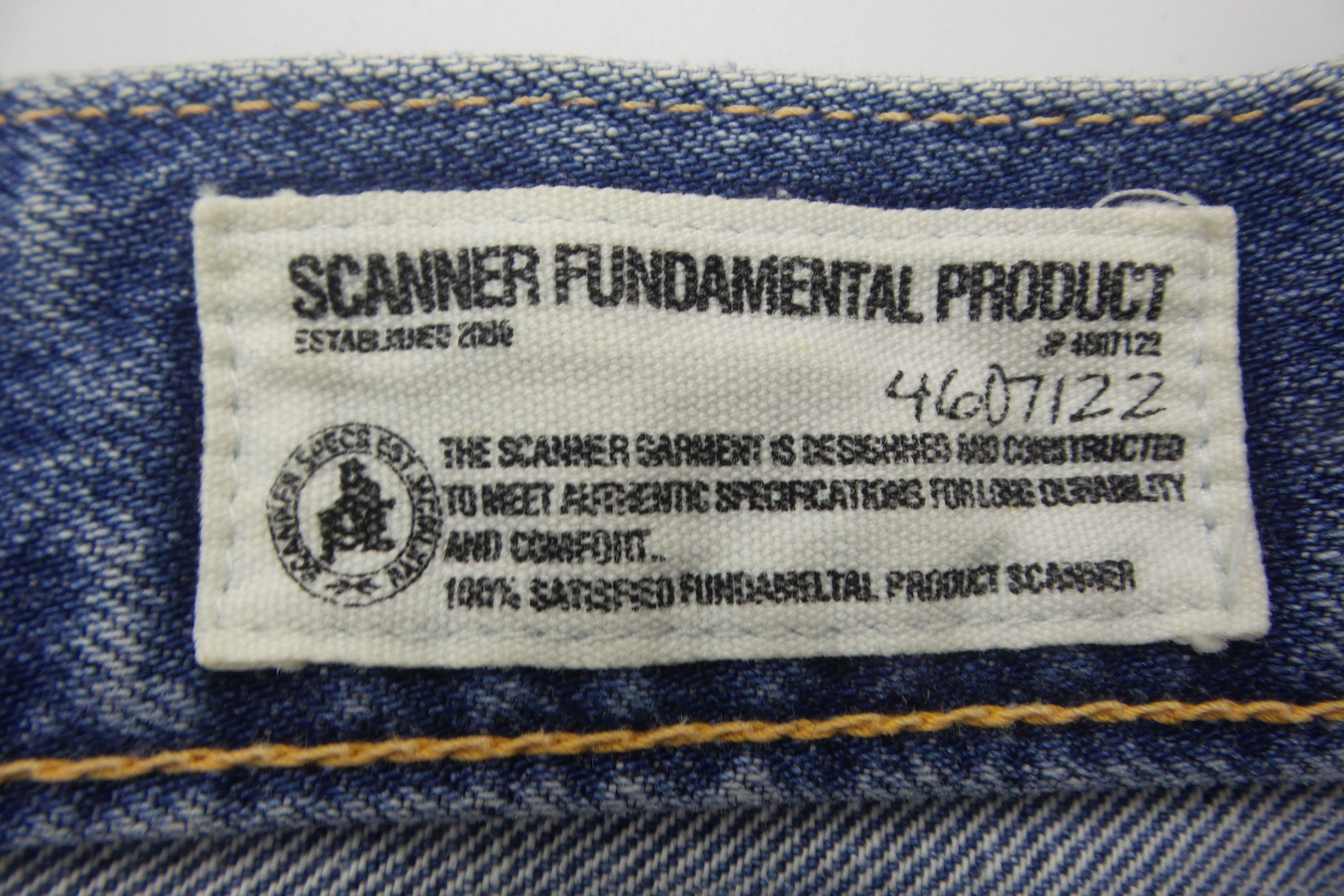 FDMTL × Japanese Brand DSTRSSD Scanner Fundamental Prdct Stonewashed Jeans W33xL37 Size US 34 / EU 50 - 6 Thumbnail