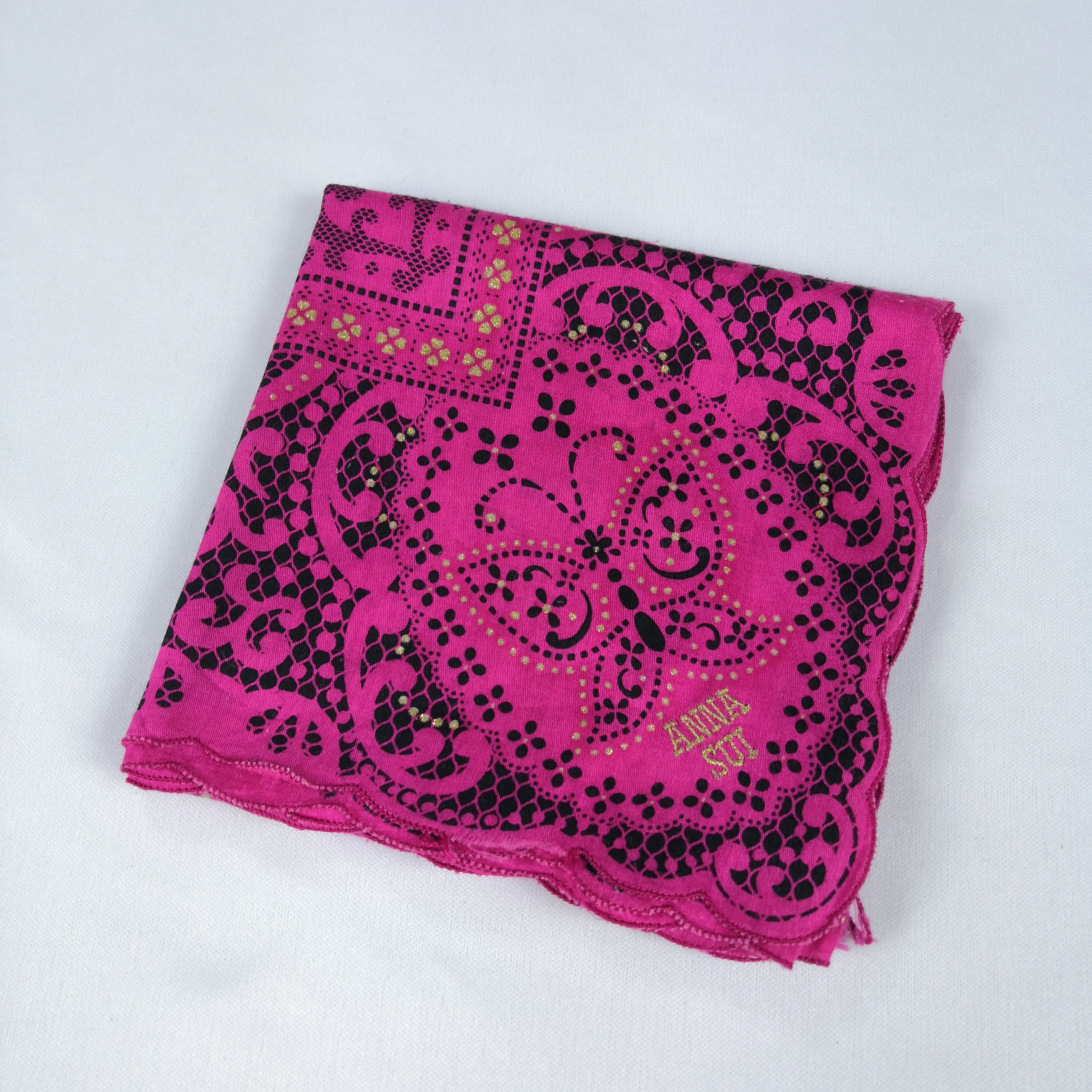 Vintage Anna Sui Handkerchief Neckerchief Bandana - AC71965